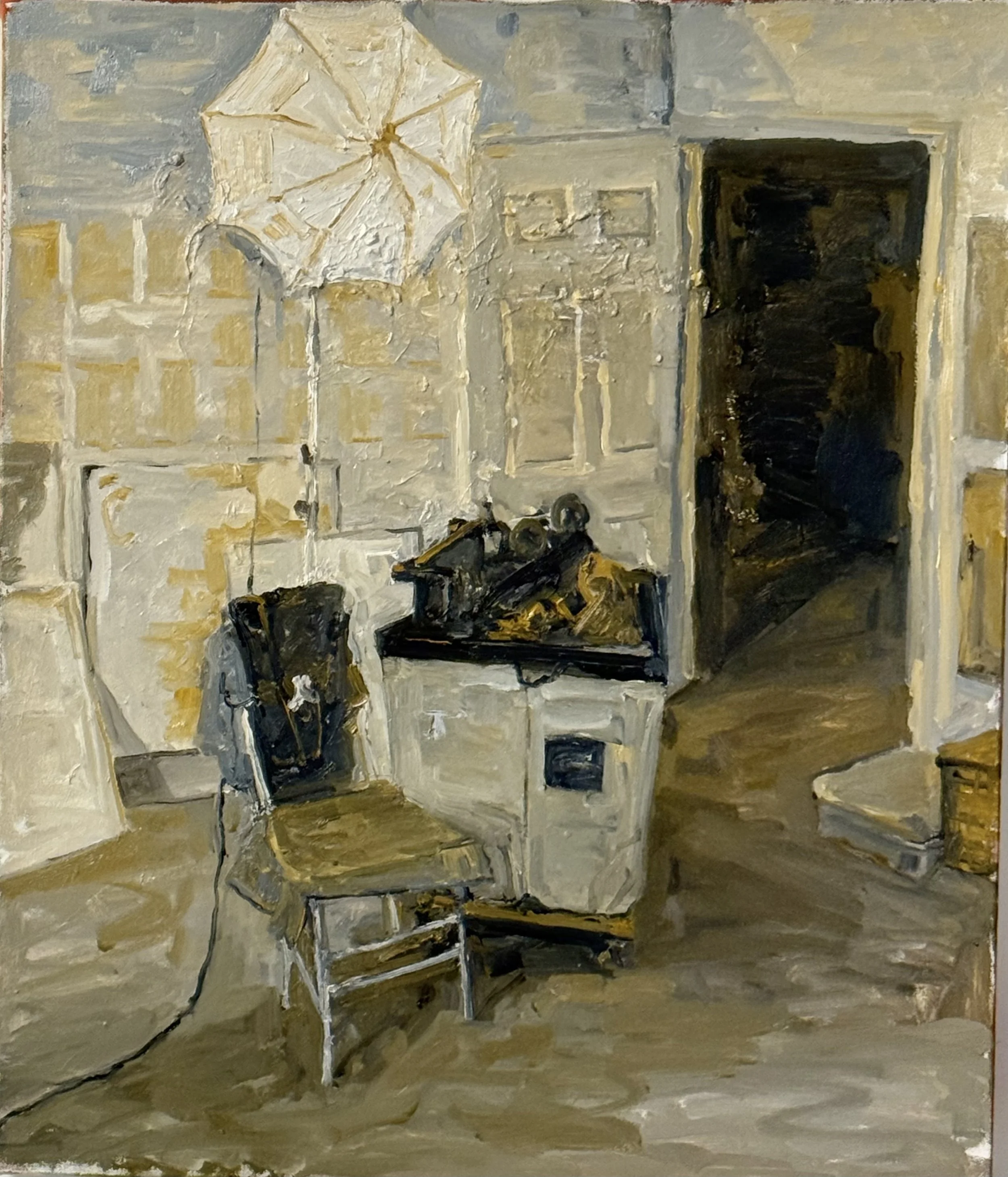 345.August Studio(11), 26"x22", oil on canvas, 2025