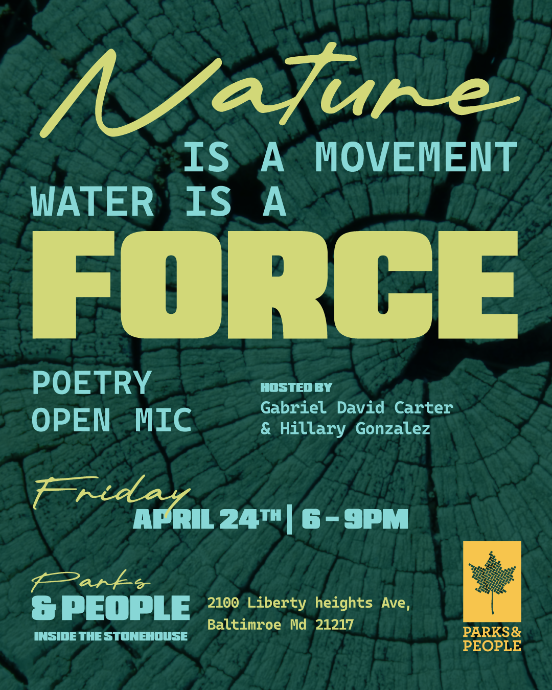 Nature Is a Movement - Park & People Arbor Day Poetry