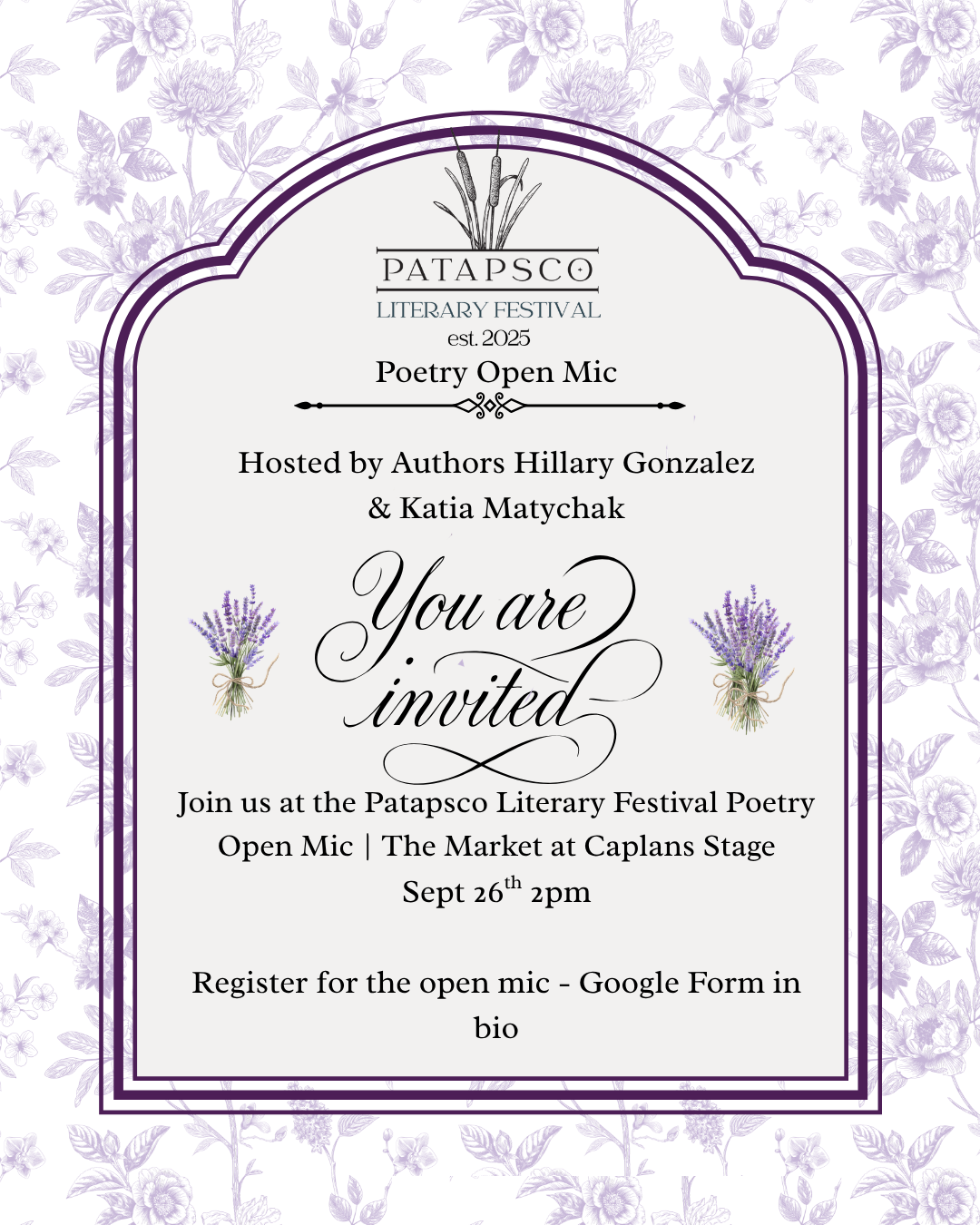Patapsco Literary Festival Open Mic