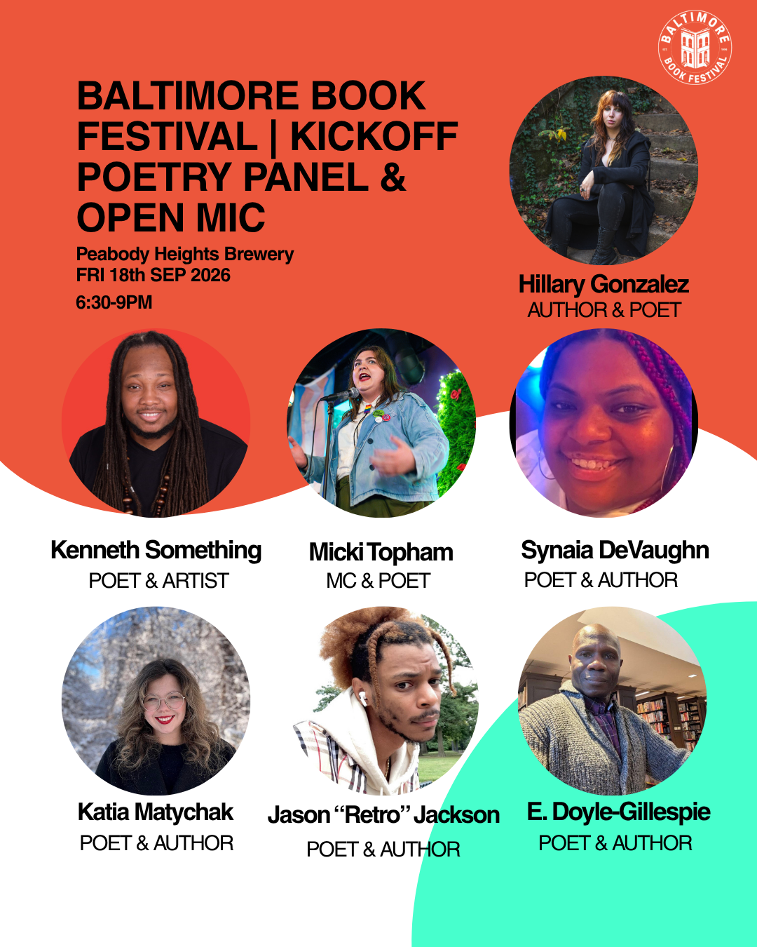Baltimore Book Festival Kickoff Event - Poetry Open Mic & Panel