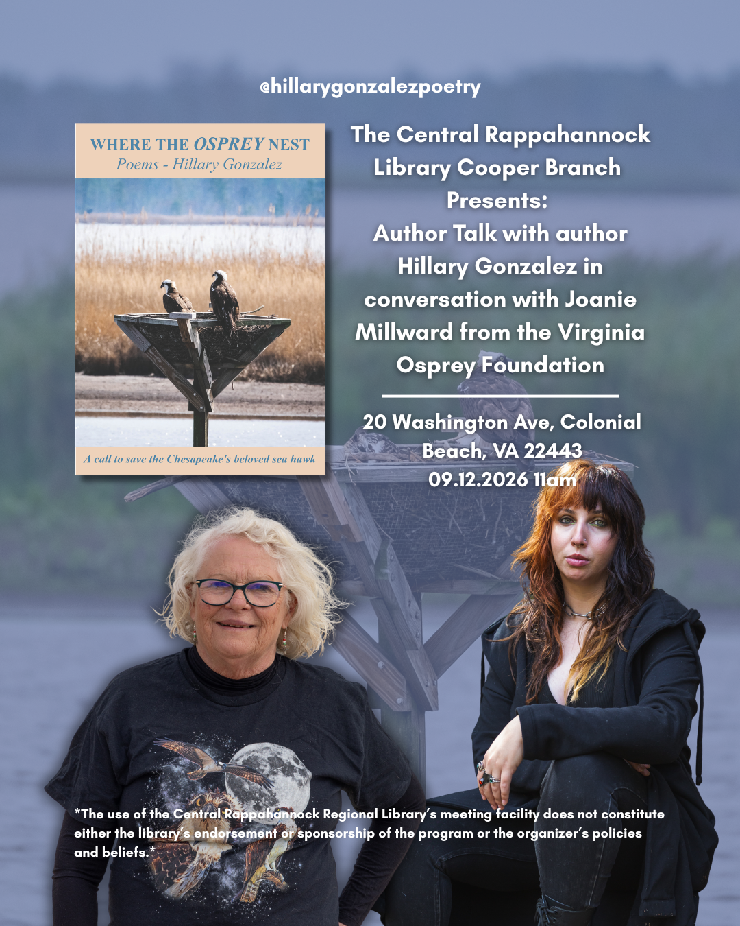 Cooper Library Reading With the Virginia Osprey Foundation