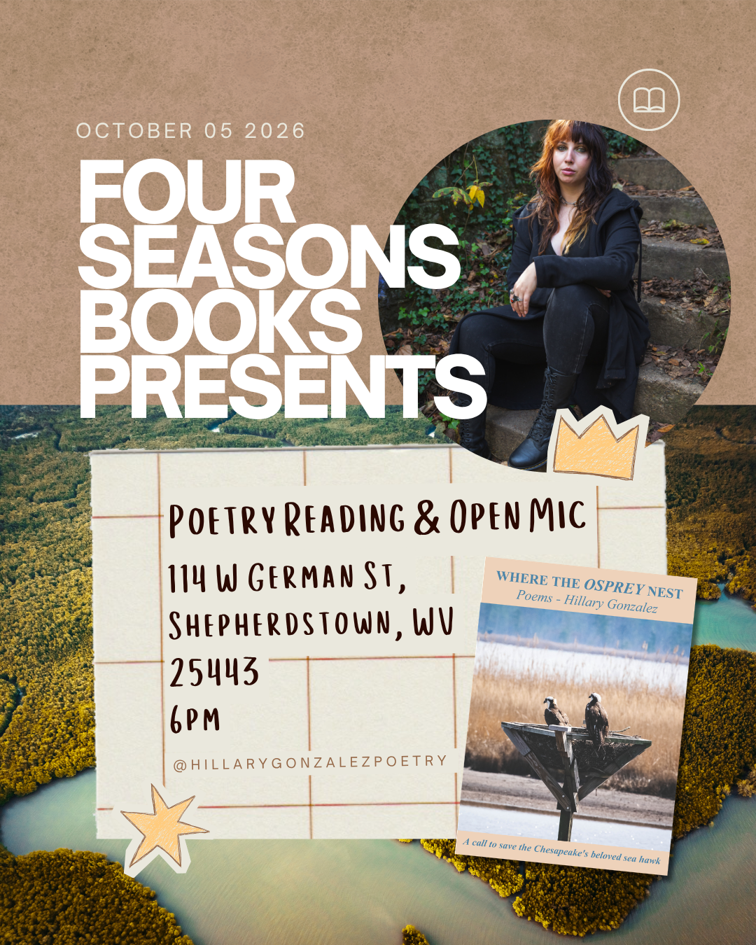Four Seasons Books Presents: Author Hillary Gonzalez, Where the Osprey Nest Book Release