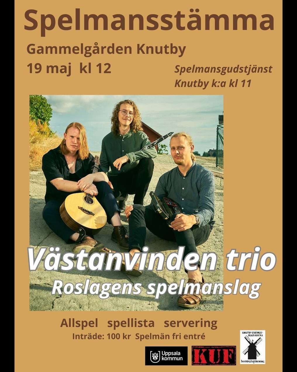 Vi ser verkligen fram emot att spela p&aring; Knutbyst&auml;mman s&ouml;ndag den 19:e maj.
Hoppas att vi ses d&auml;r! 🌞🎶