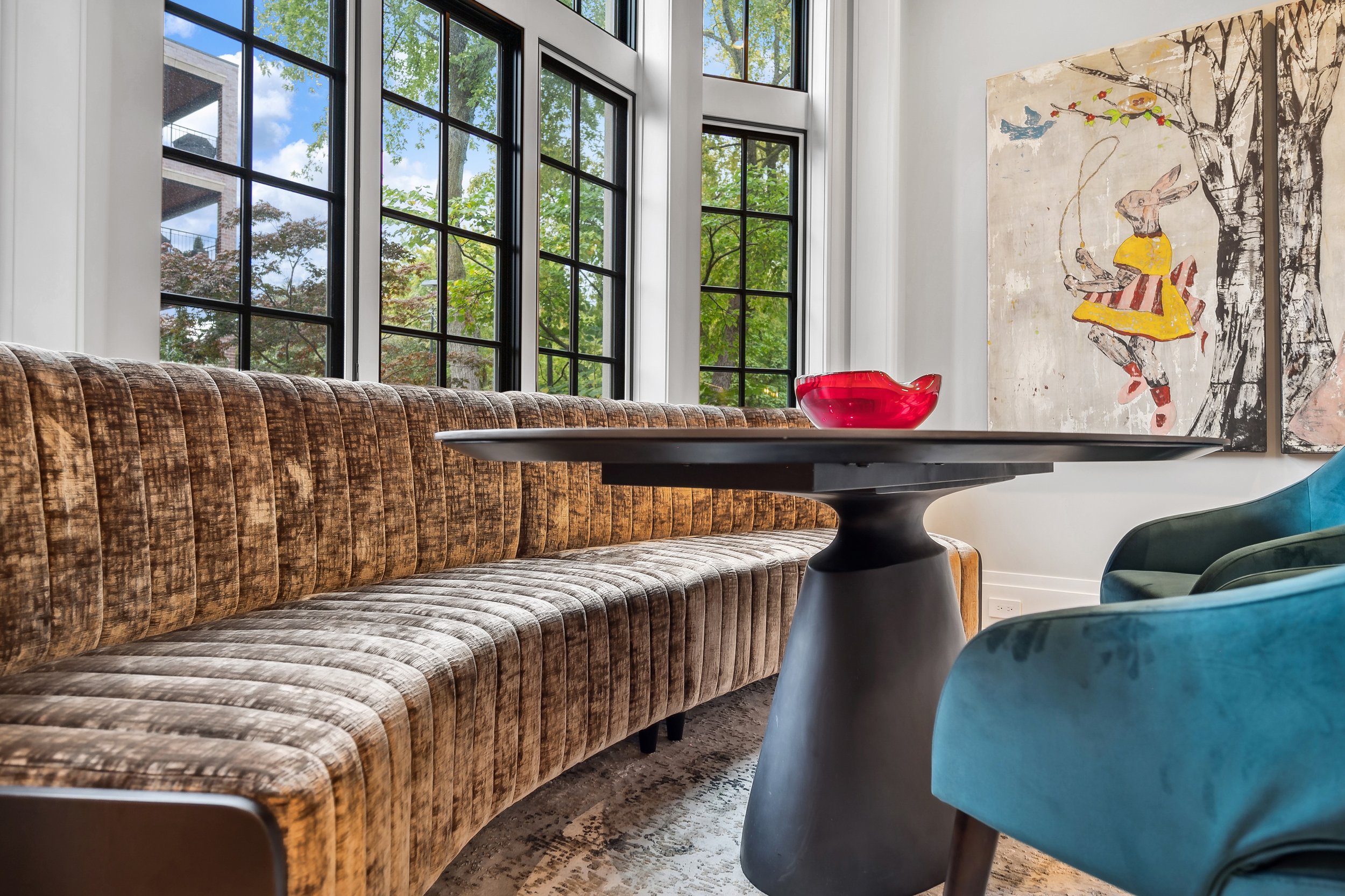 Lincoln Park Wonderland - Custom Banquette Front Sitting Room - Inspired Interiors.jpg