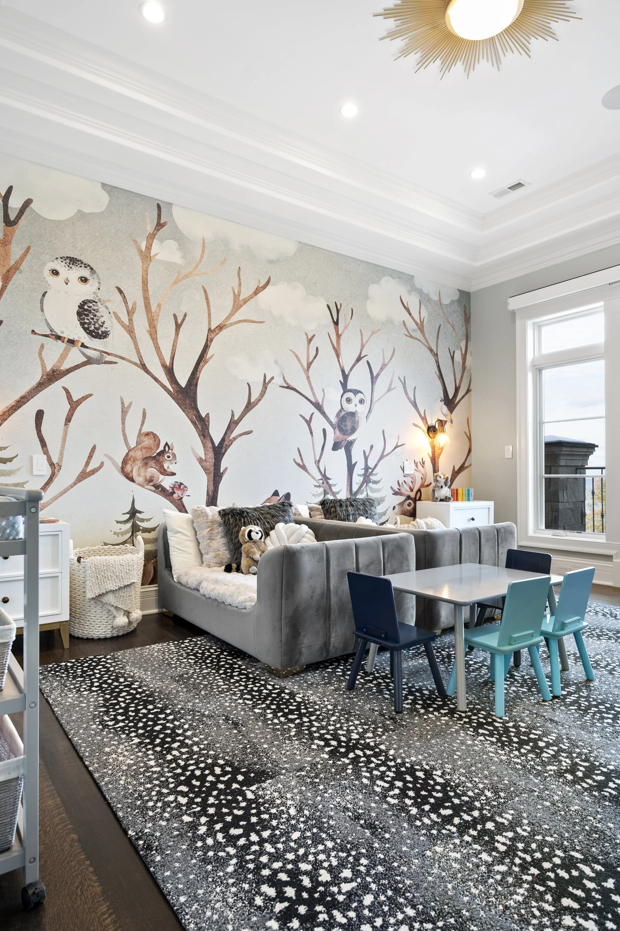 Winnetka Contemporary Luxury Home - Childs Bedroom - Inspired Interiors.jpg