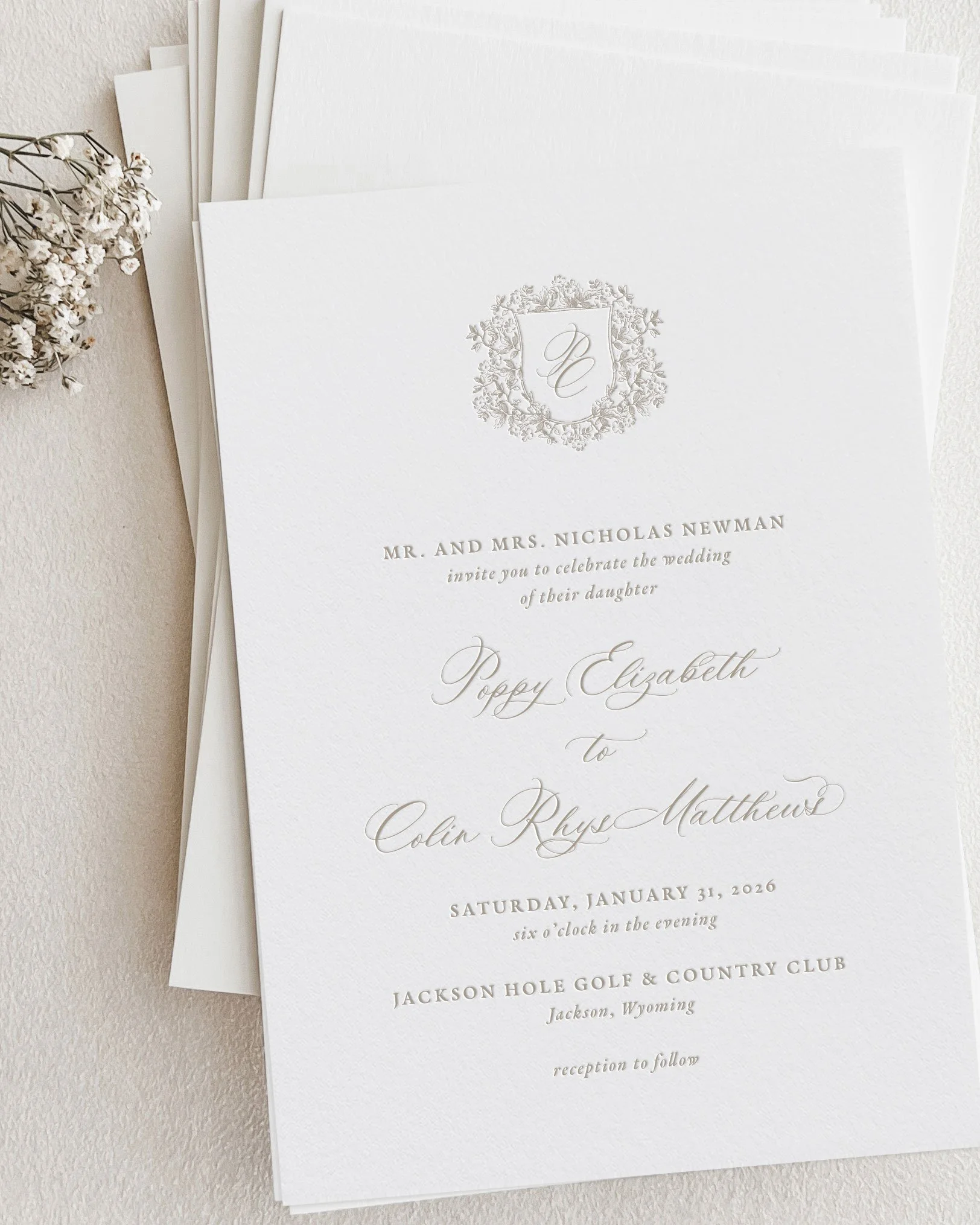 Poppy Wedding Invitations