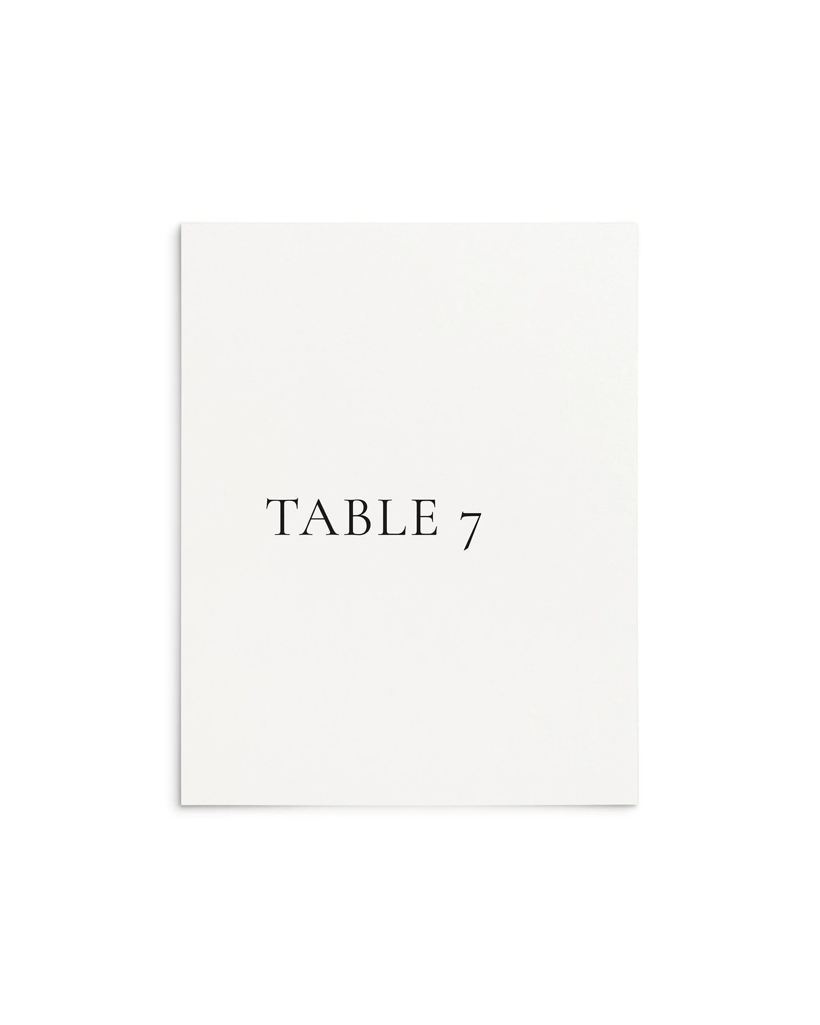 Taylor Wedding Table Numbers