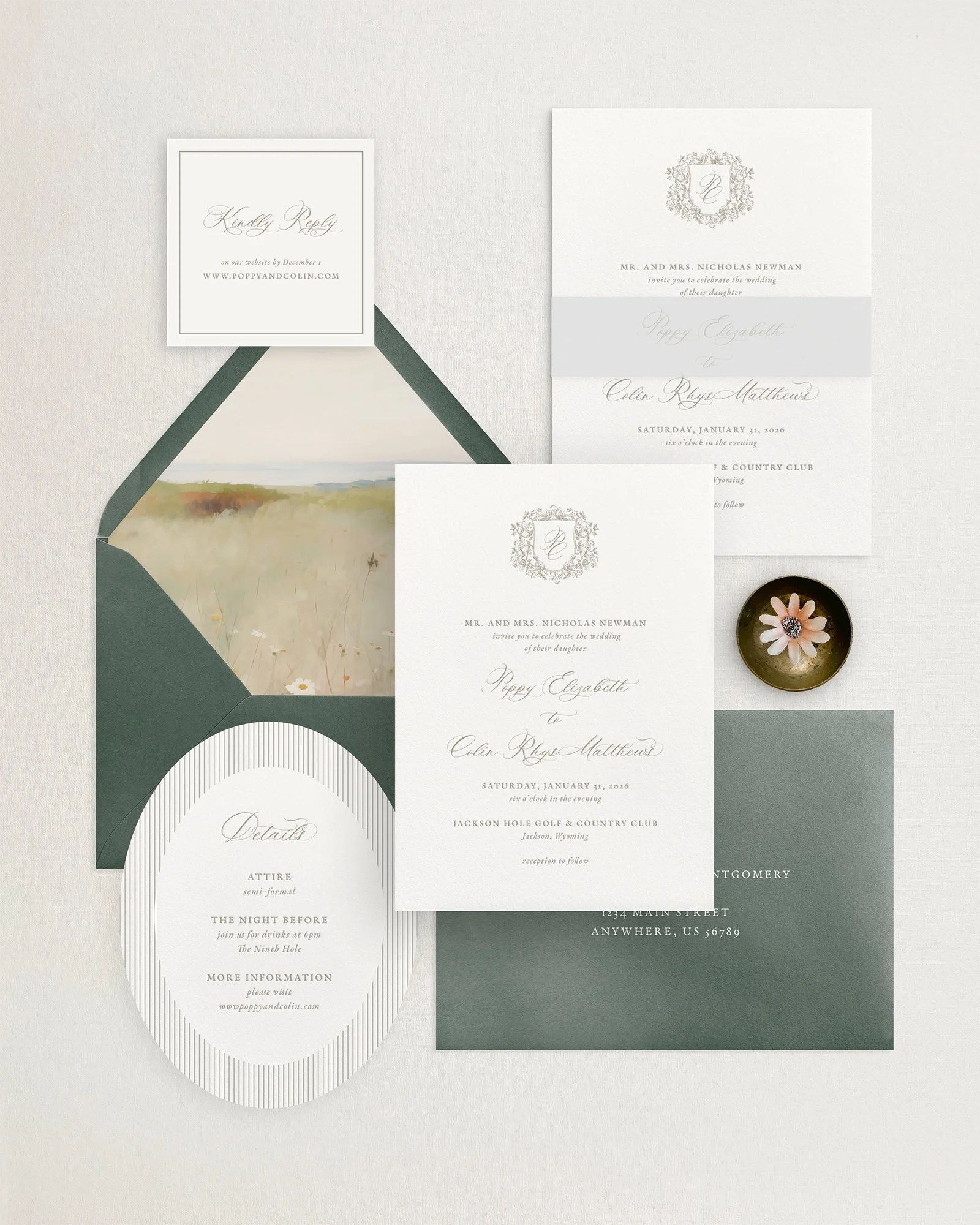 Poppy Letterpress Monogram Wedding Invitations.jpg