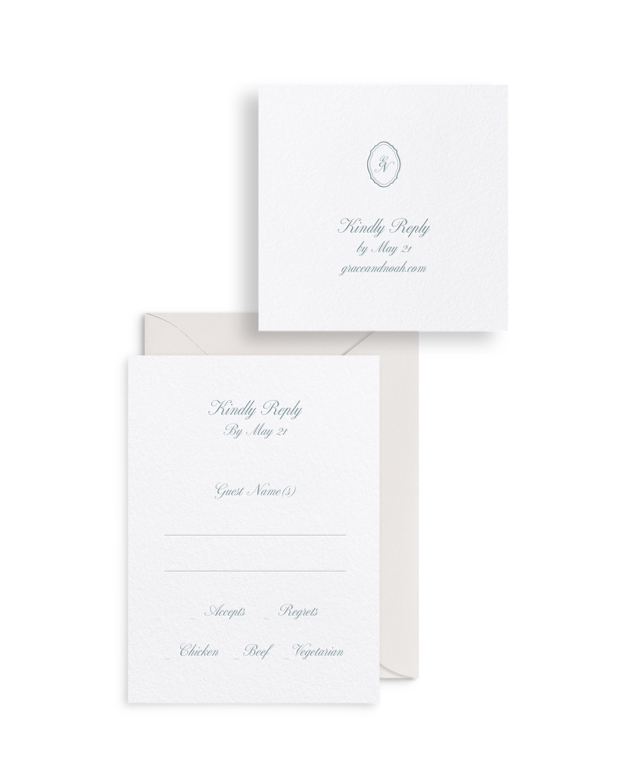 Evelyn Collection - Reply Cards