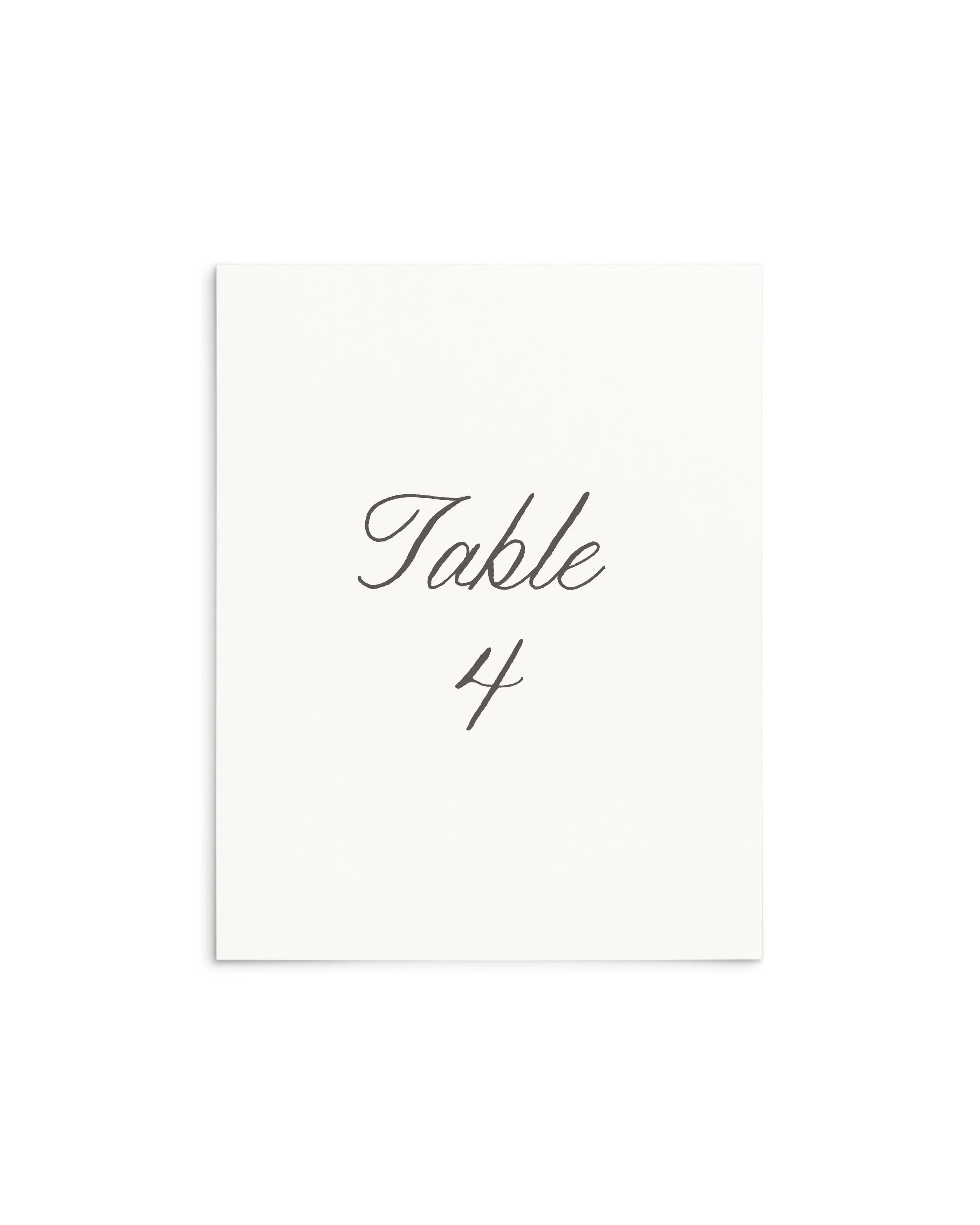 Grace Wedding Table Numbers