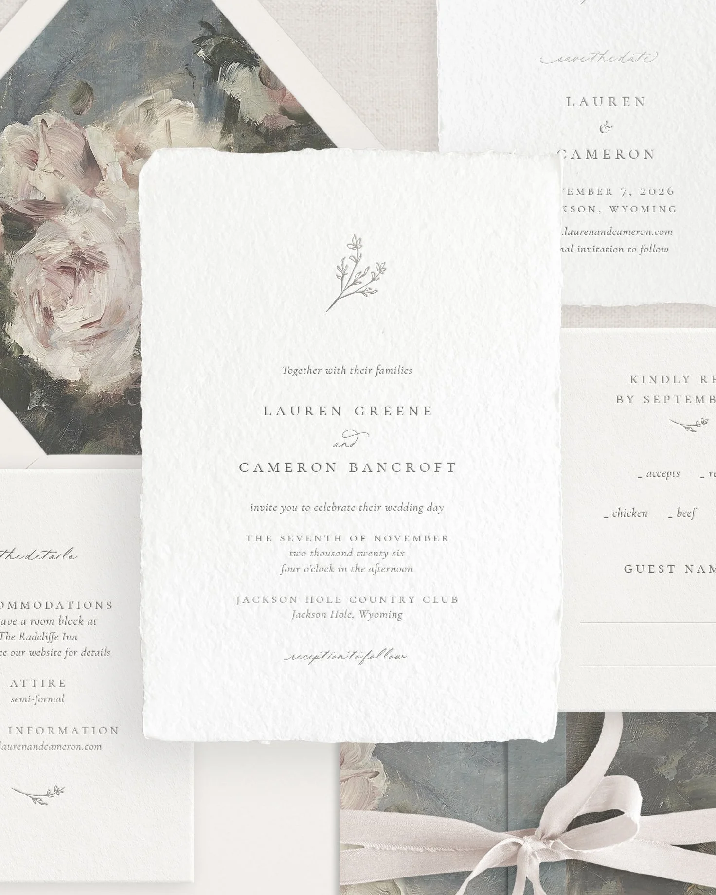 Letterpress Foil Wedding Invitations Maison 2.jpg