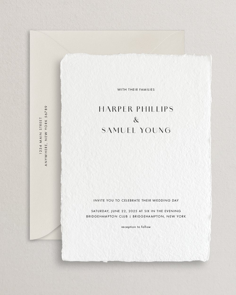 Handmade Paper Fine Art Letterpress Wedding Invitations | Botanical ...