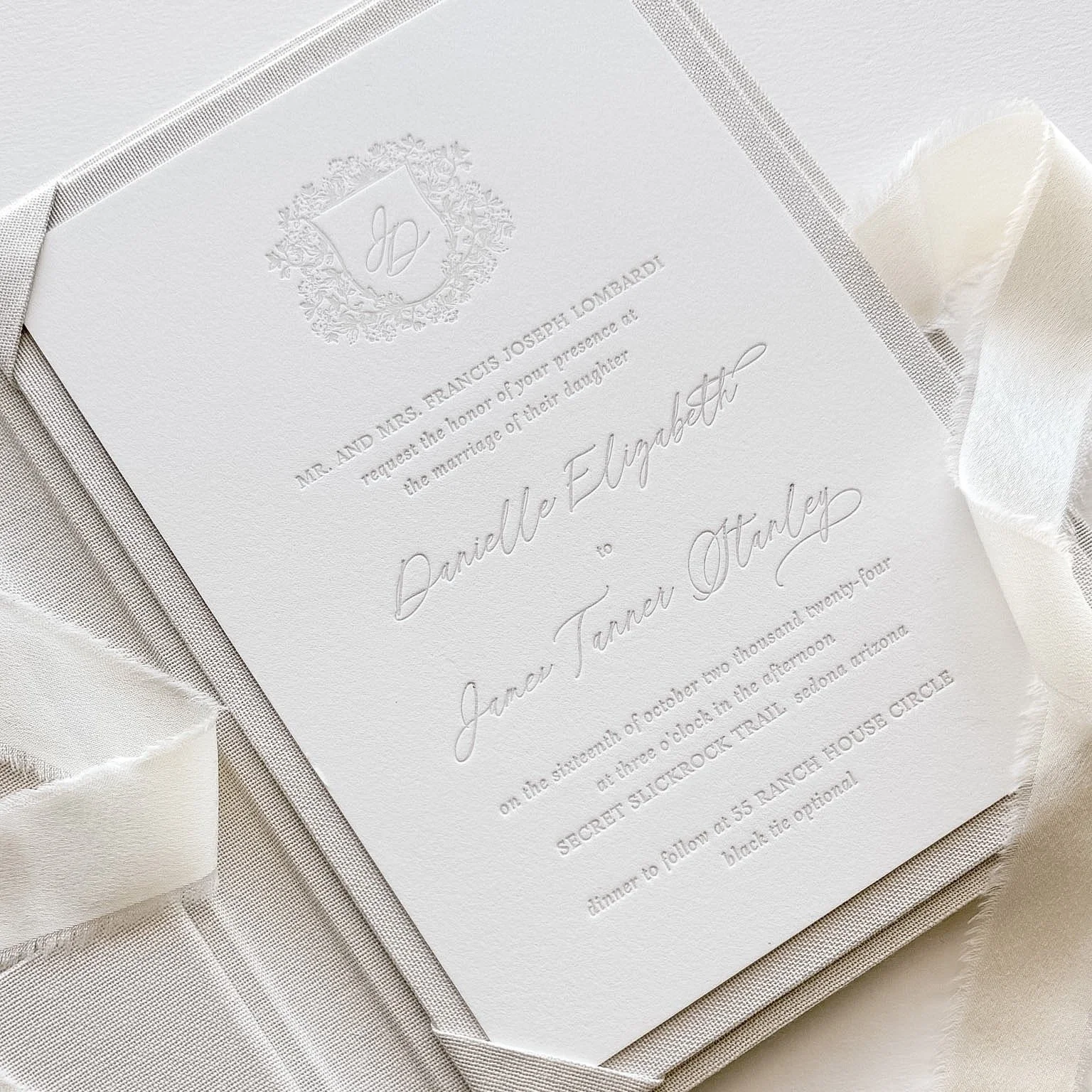 Flashing back to this amazing monochromatic suite...

Custom Wedding Invitations | High End Letterpress Wedding Invitations