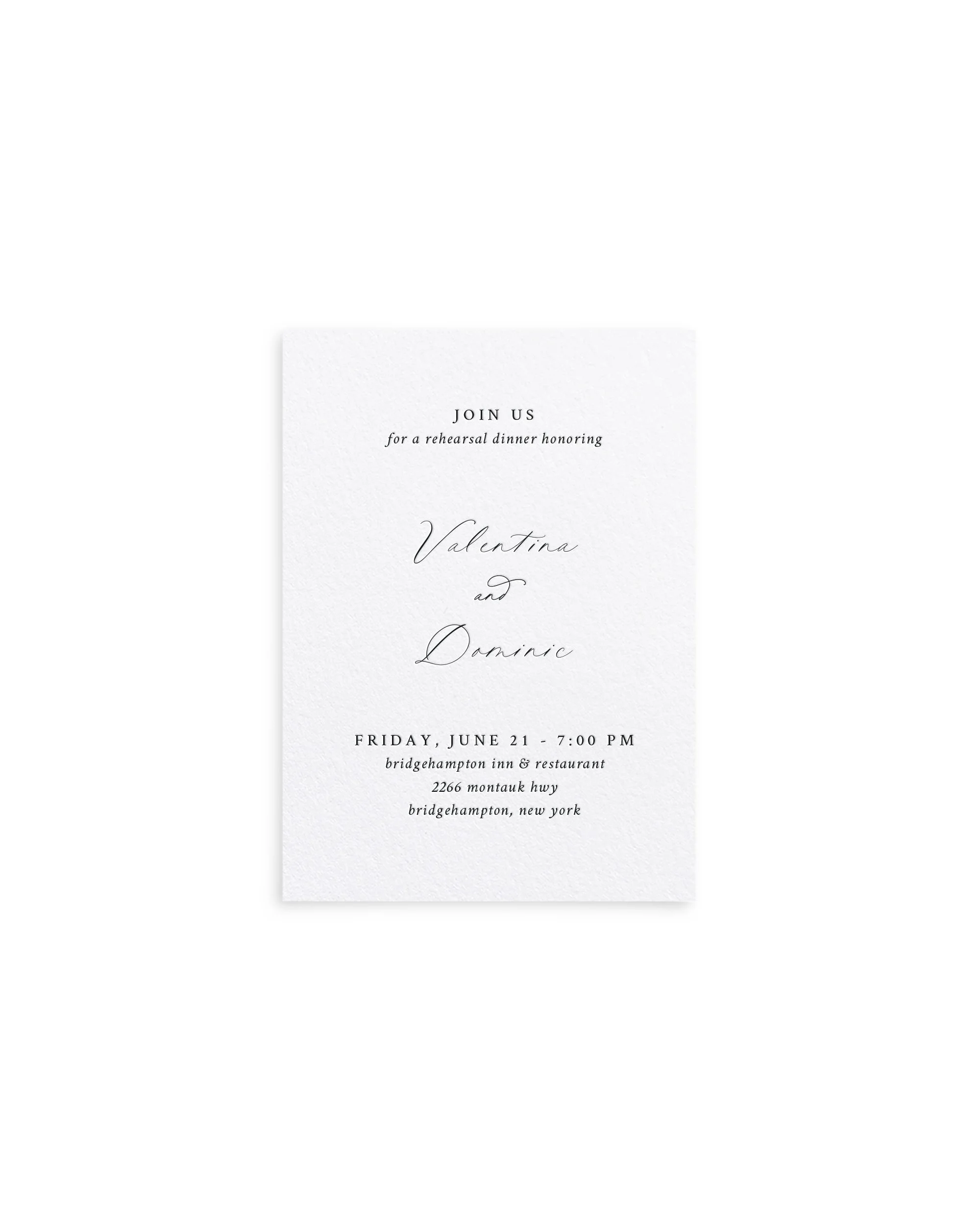 Valentina Collection - Medium Insert Card