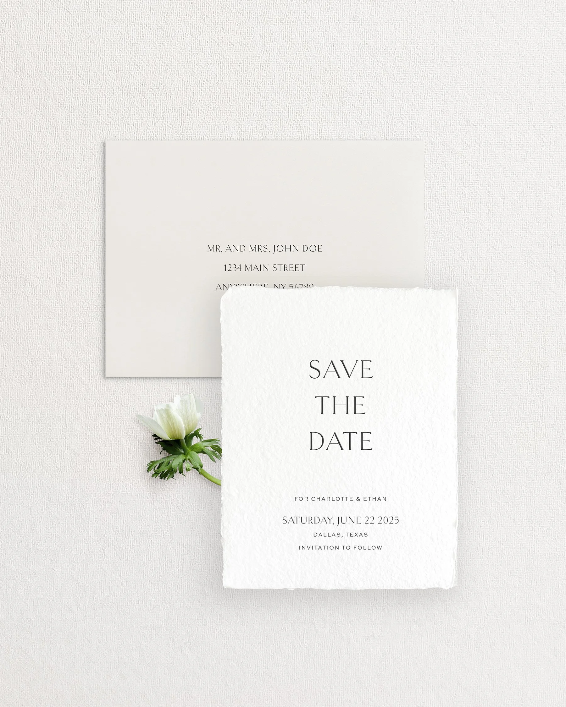 Charlotte Handmade Paper Letterpress save the dates.jpg
