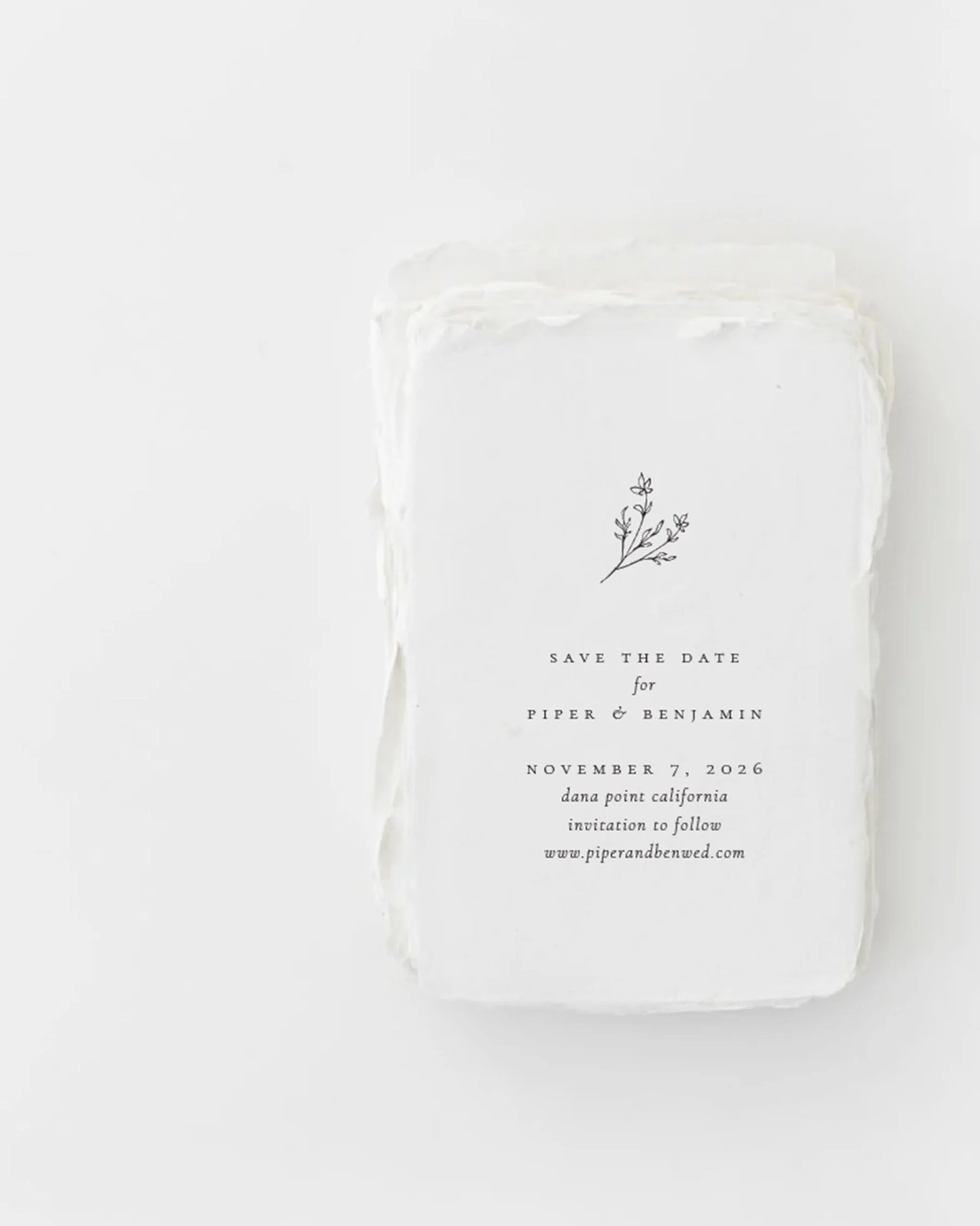 Piper Minimalist Save the Dates