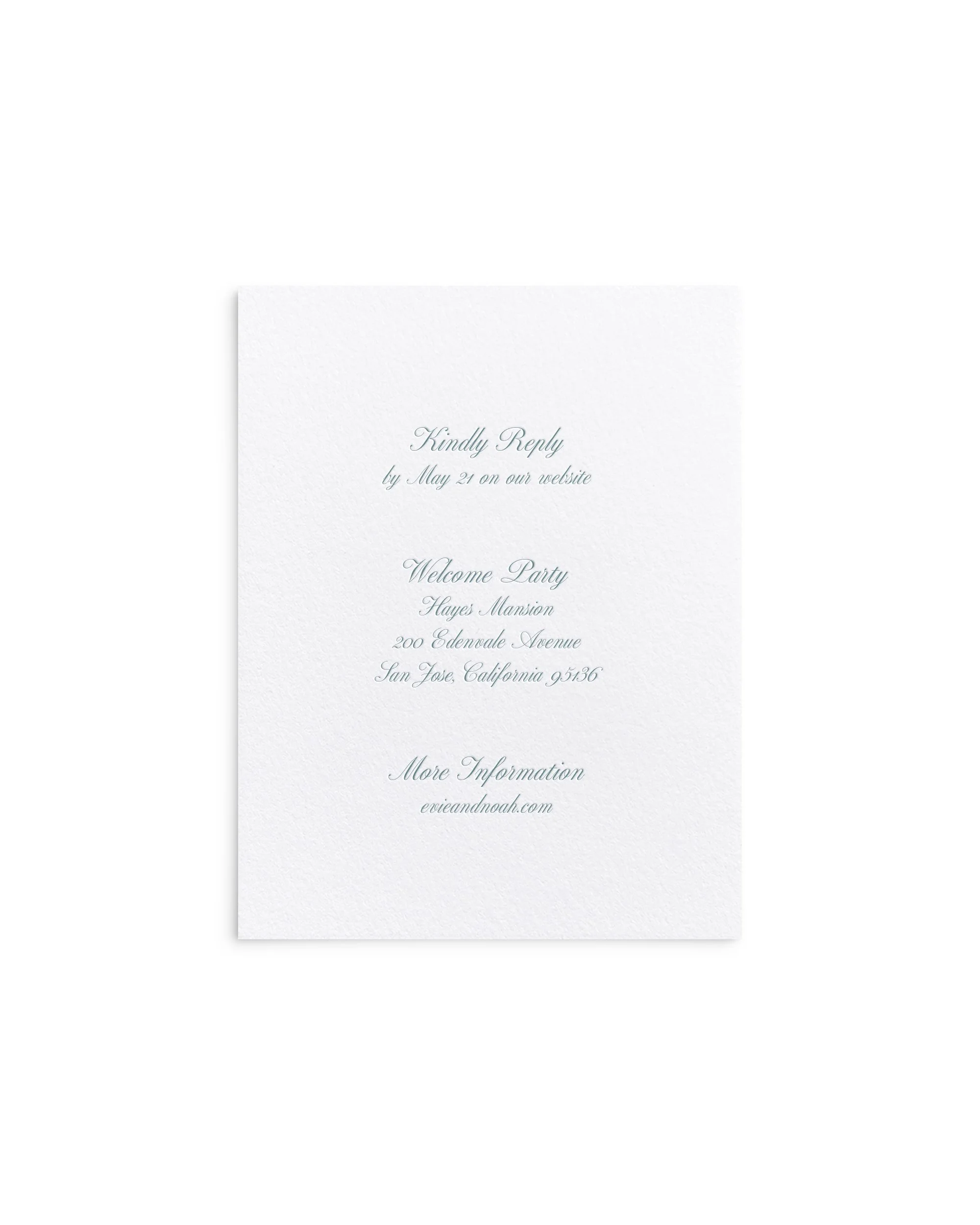 Evelyn Collection - Large Insert Card