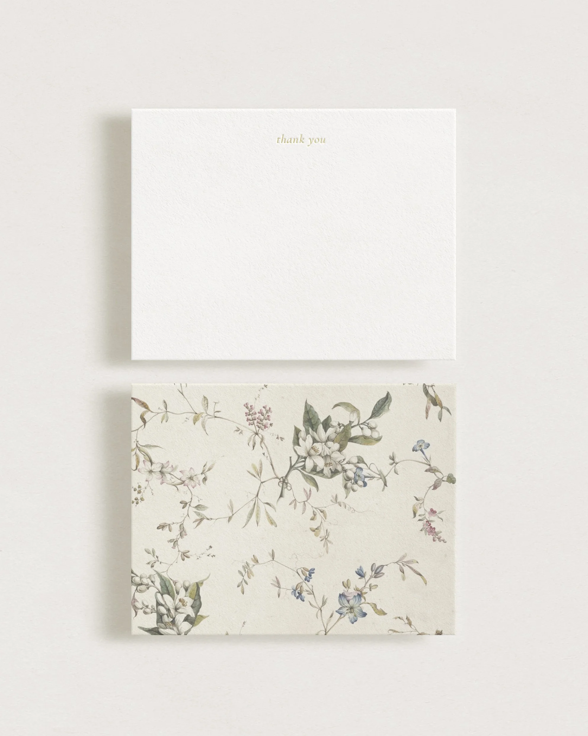 Vintage Floral Thank You Cards - Le Floraison