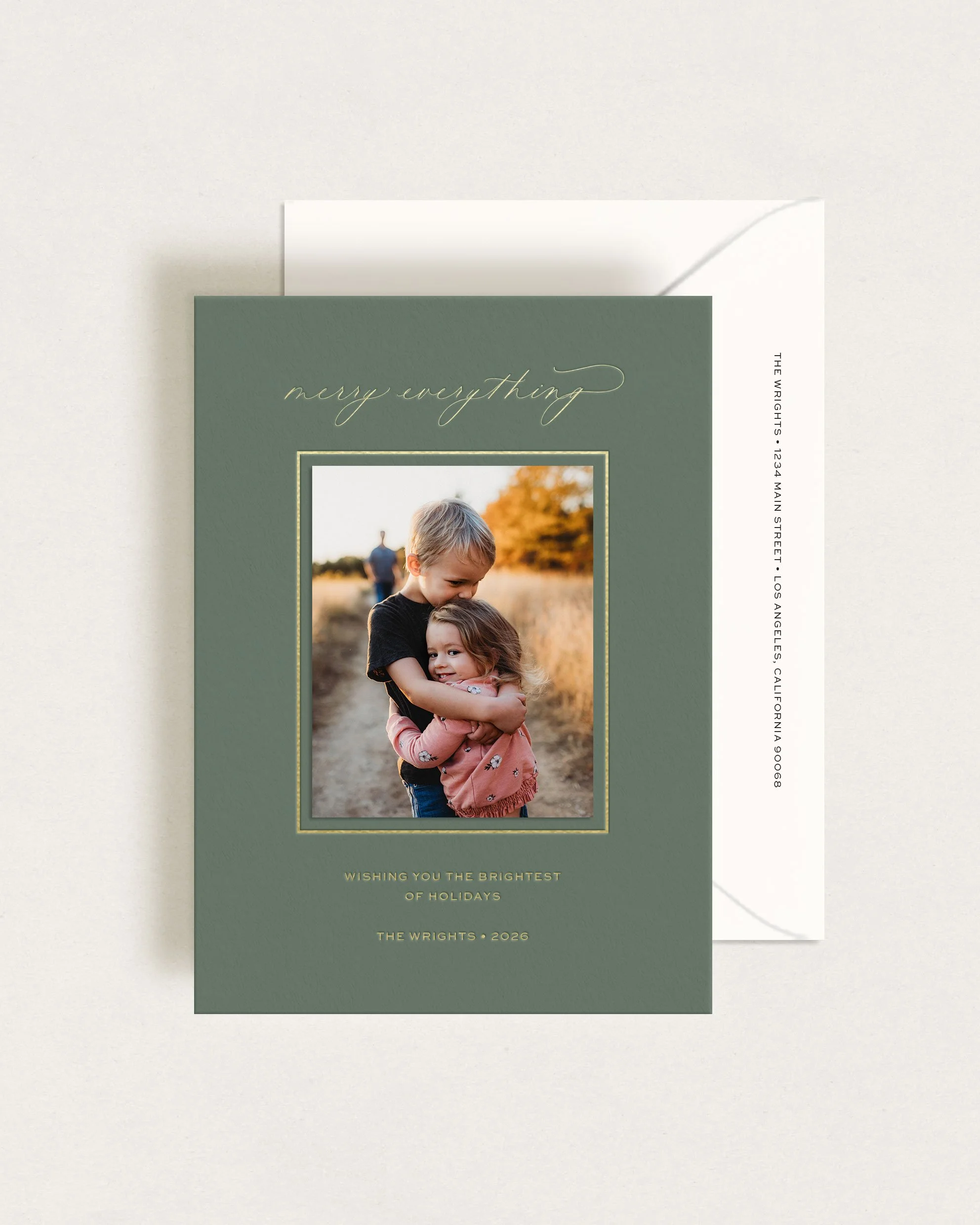 Custom Foil Pressed Holiday Cards No. 2