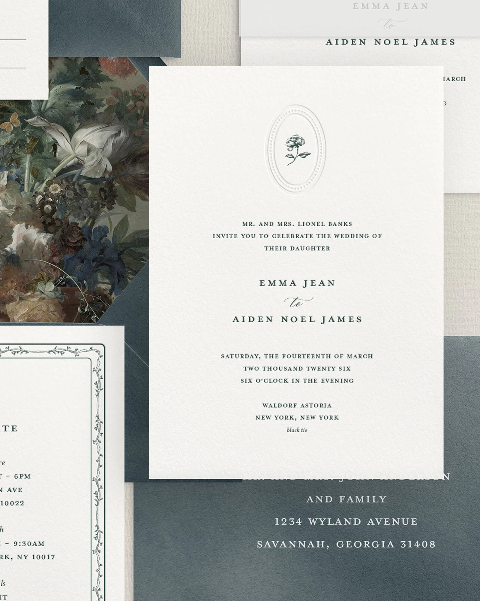 Emma Letterpress Wedding Invitations Green copy.jpg