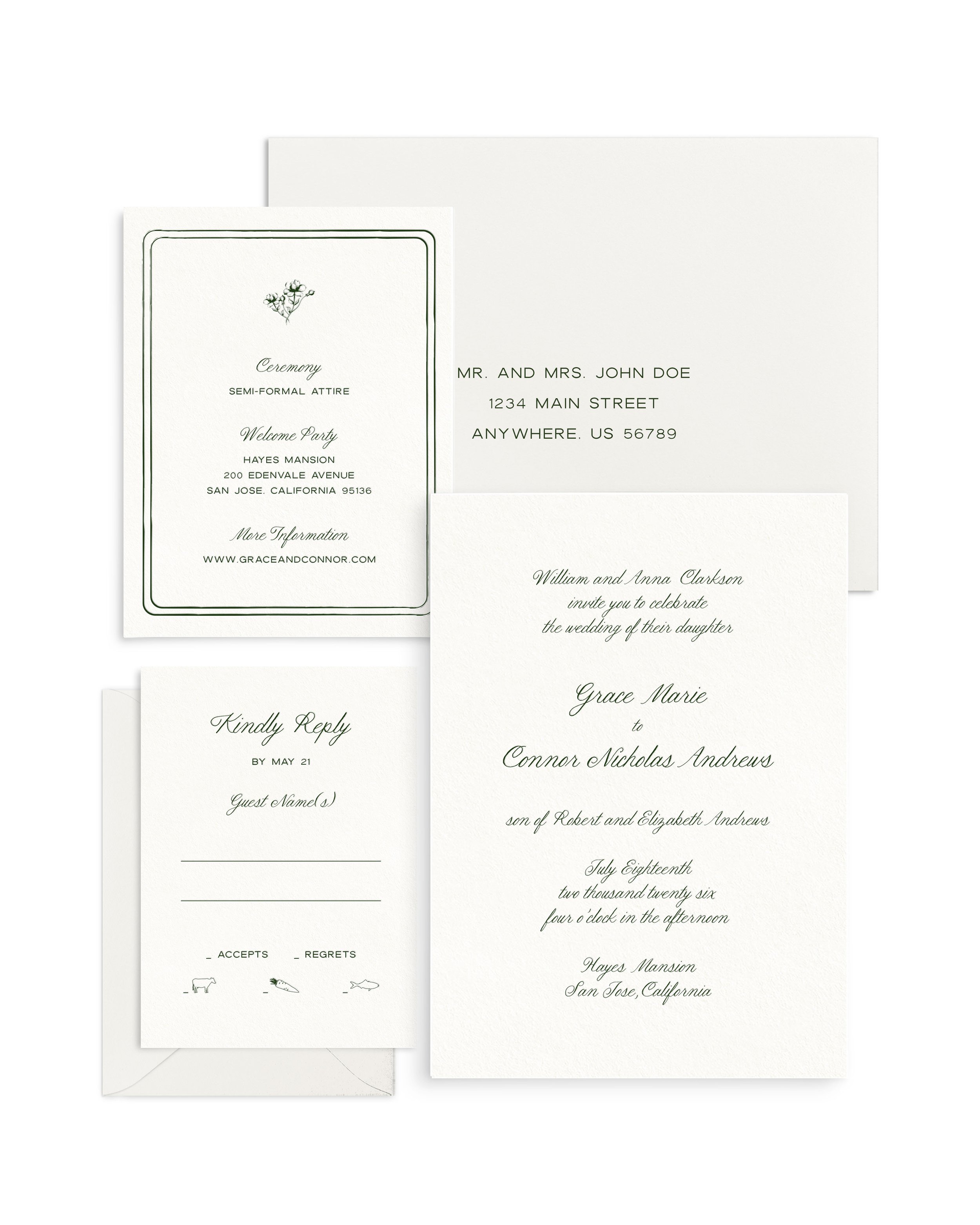 Grace Wedding Invitations