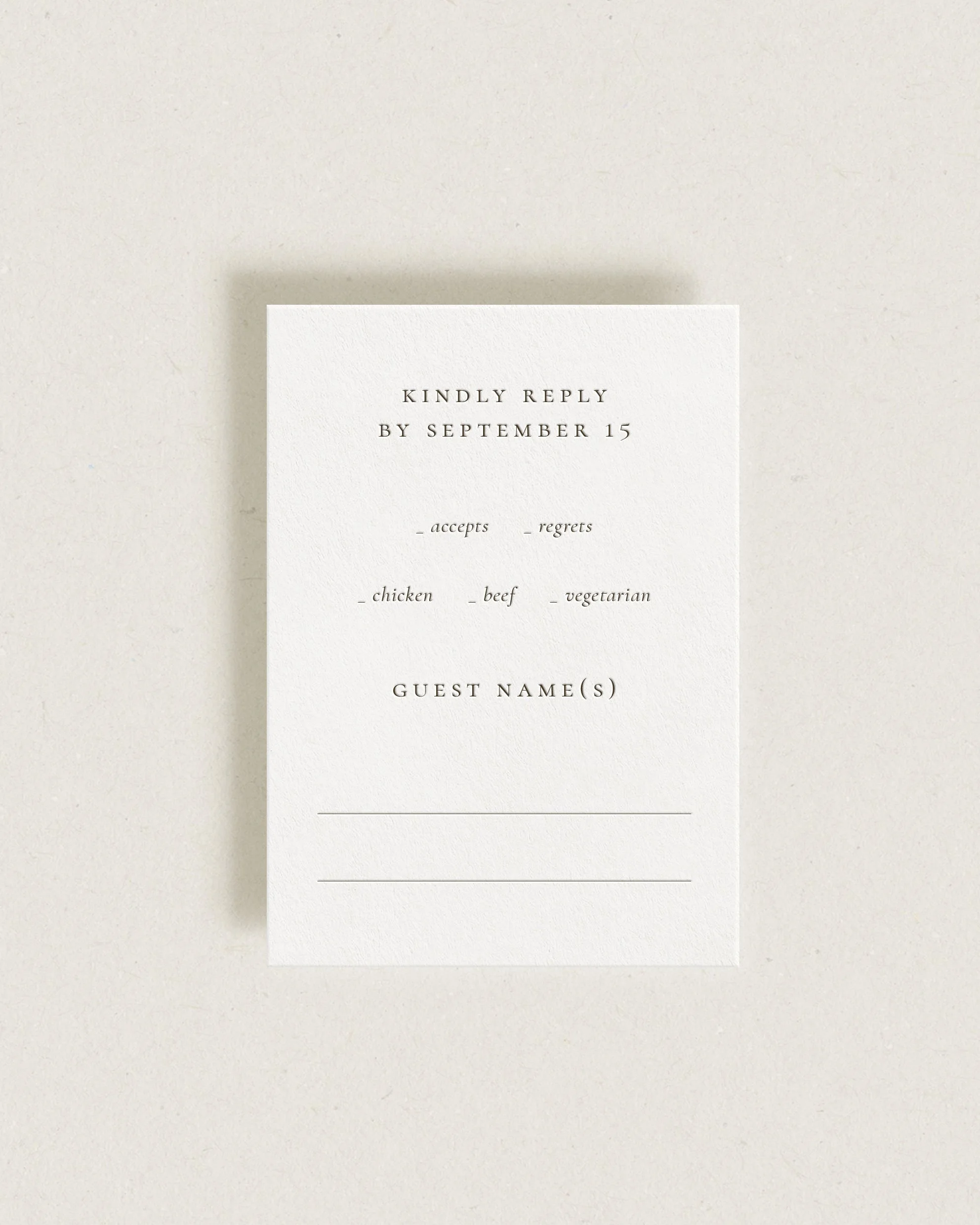 Maison Reply Cards