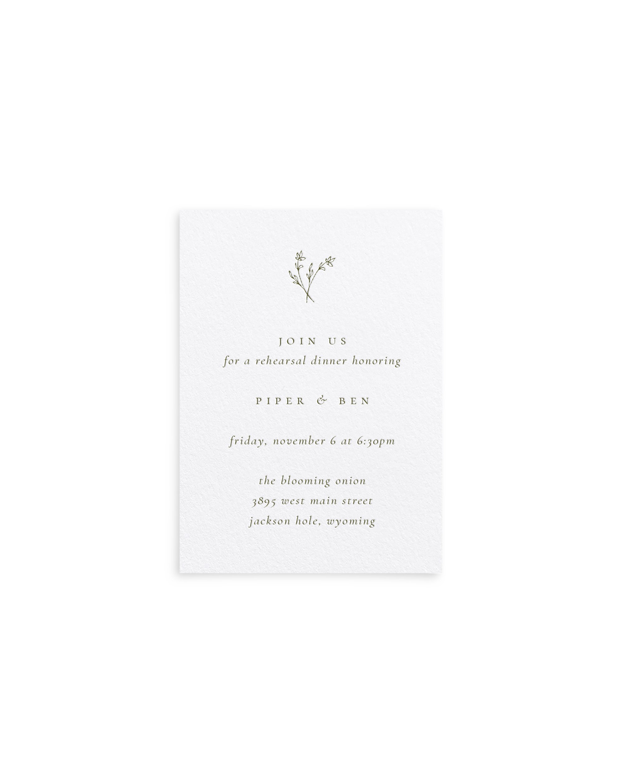 Piper Collection - Medium Insert Card