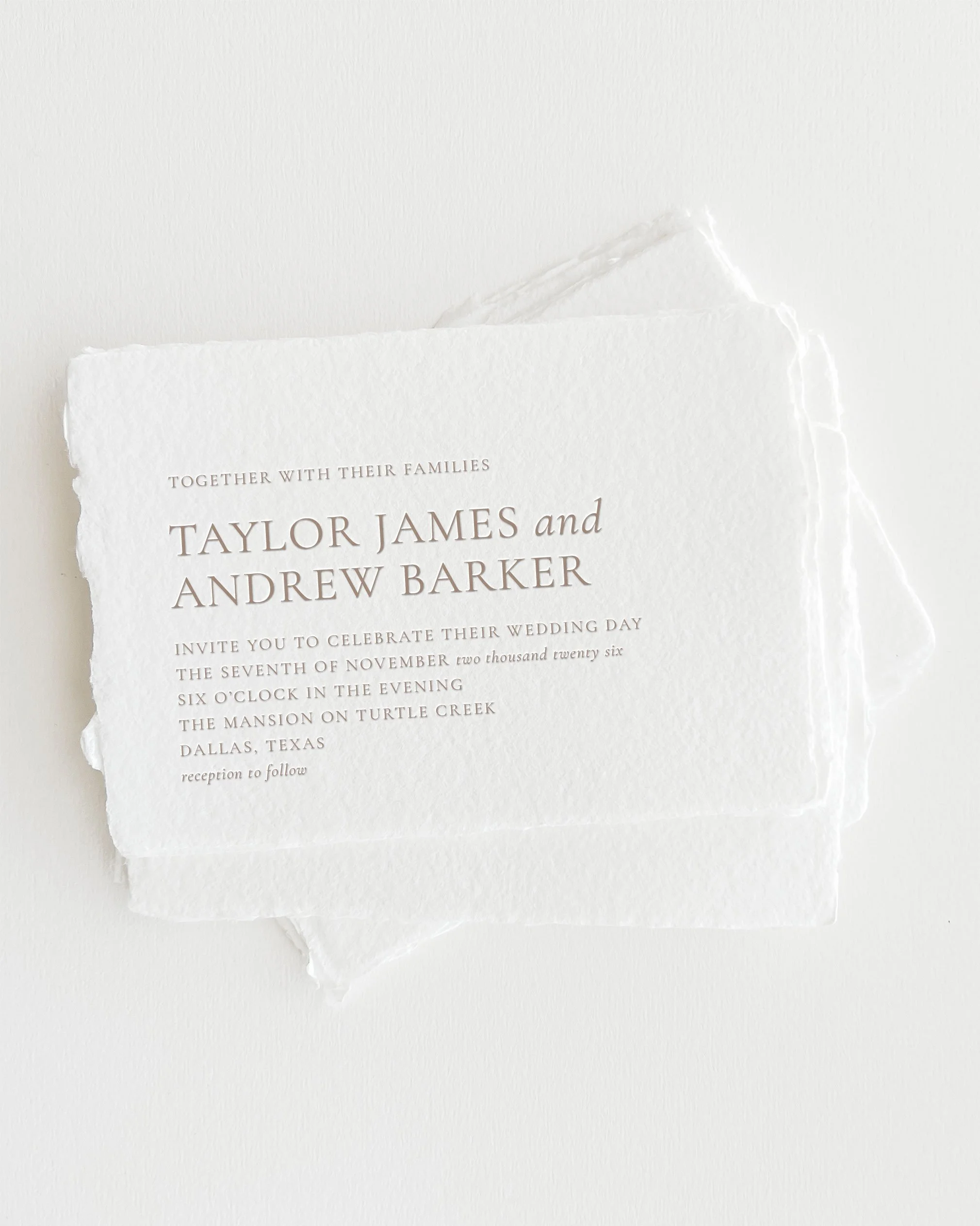 Taylor Wedding Invitations