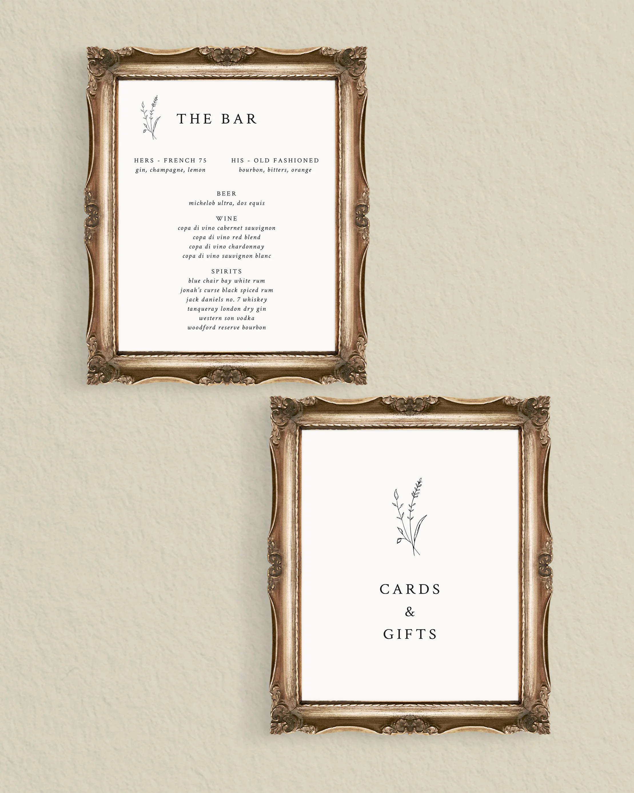 Haley Wedding Signage