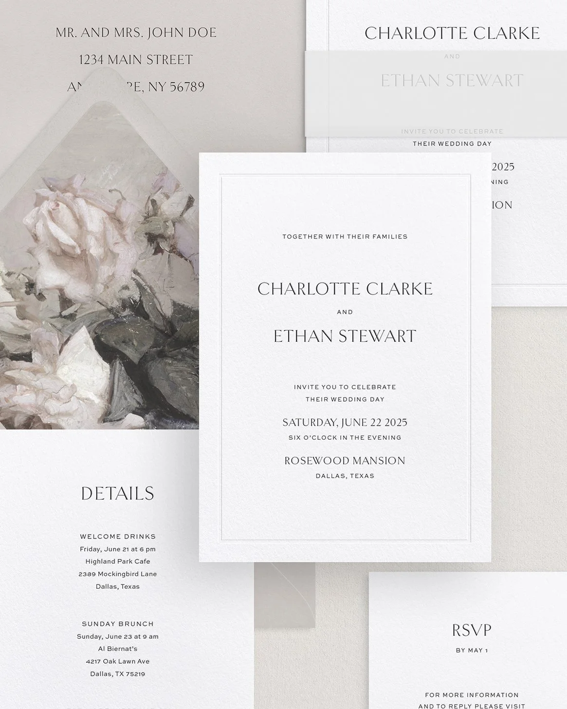 Charlotte Letterpress Border Wedding Invitations 2.jpg