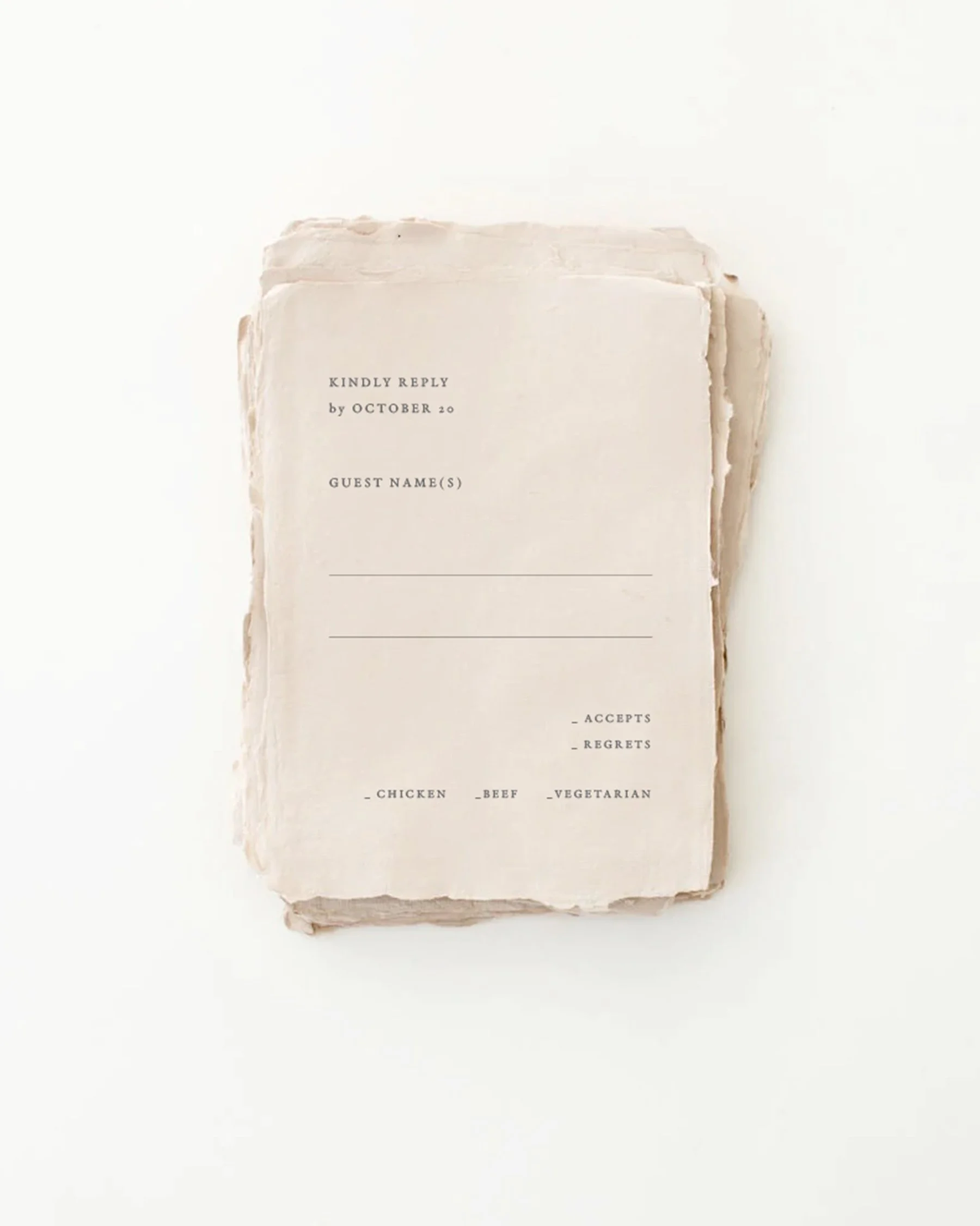 Angelina Reply Cards