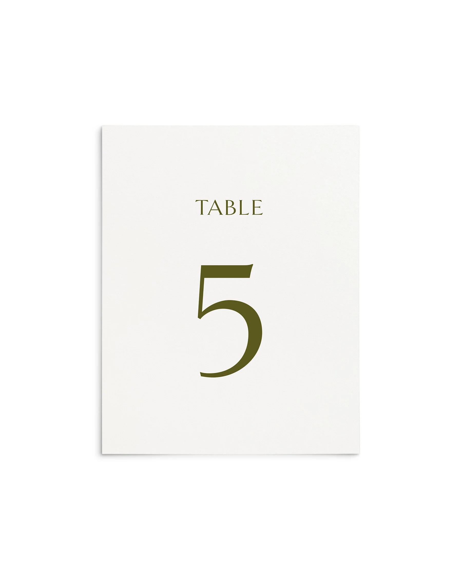 Charlotte Wedding Table Numbers