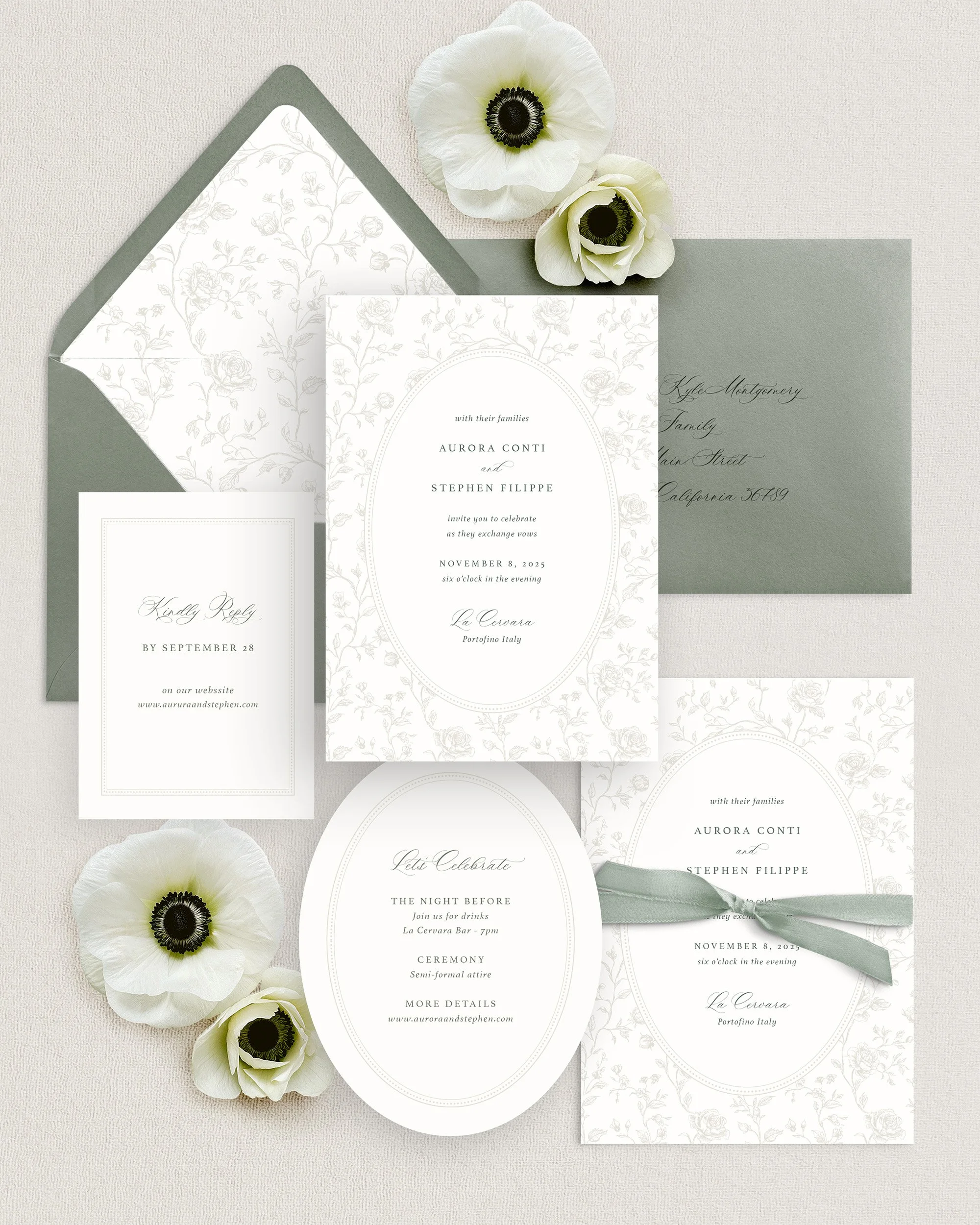 Aurura Couture Wedding Invitations green.jpg