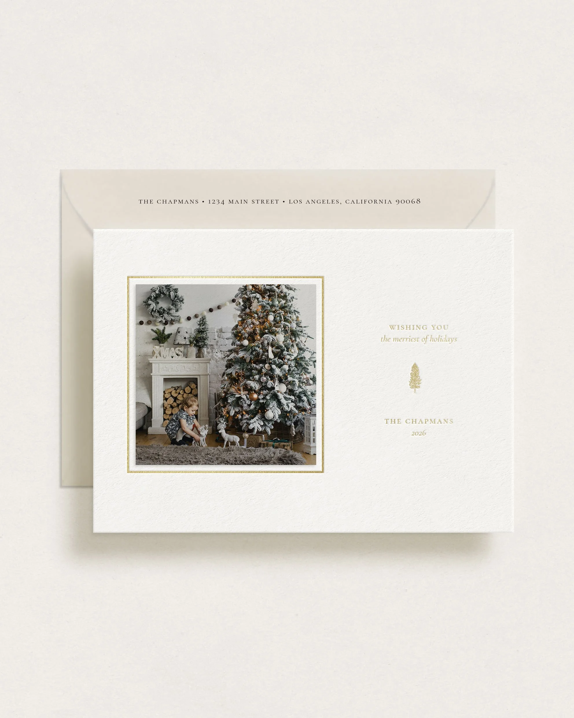 Custom Foil Pressed Holiday Cards No. 1