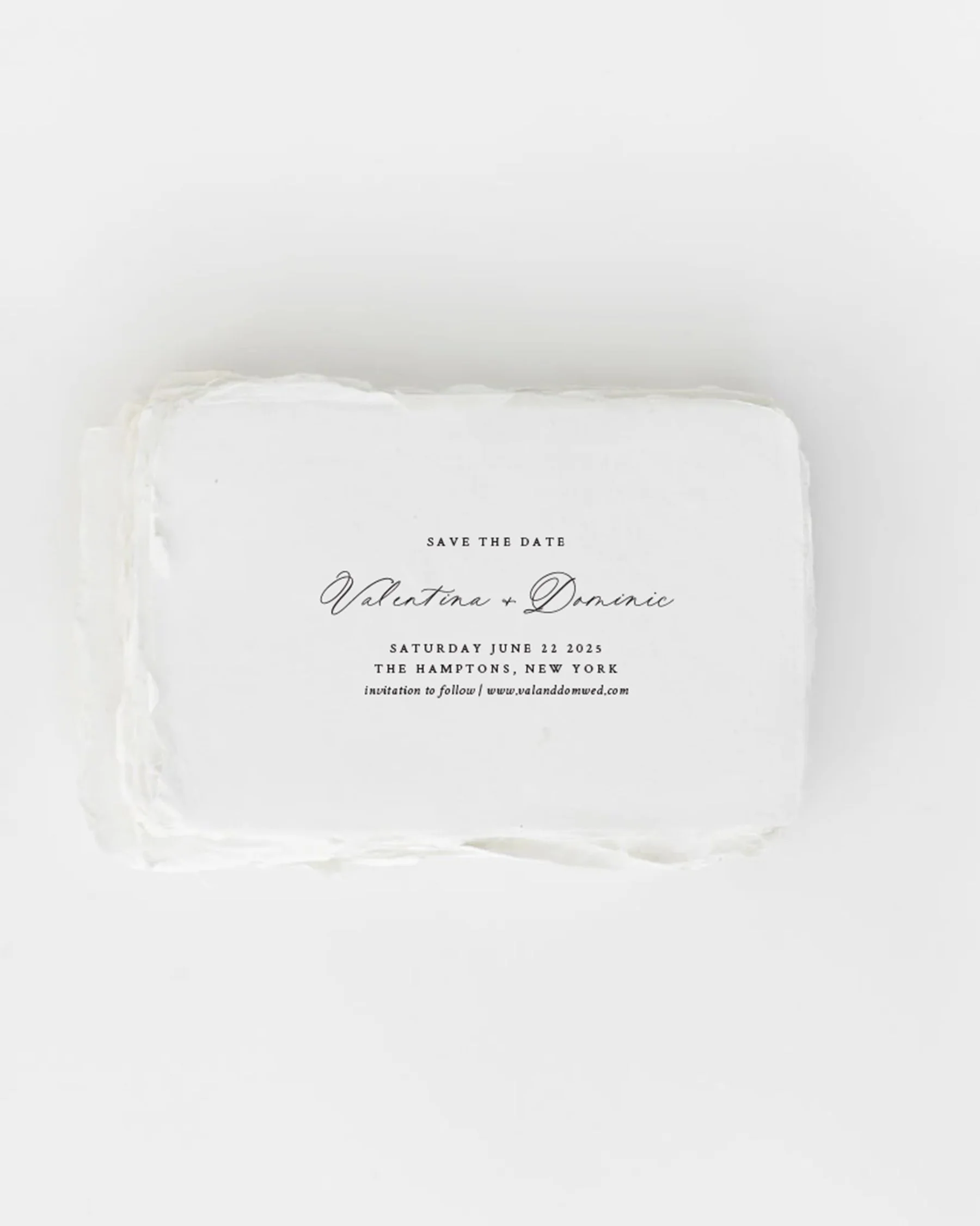 Valentina Calligraphy Save the Dates