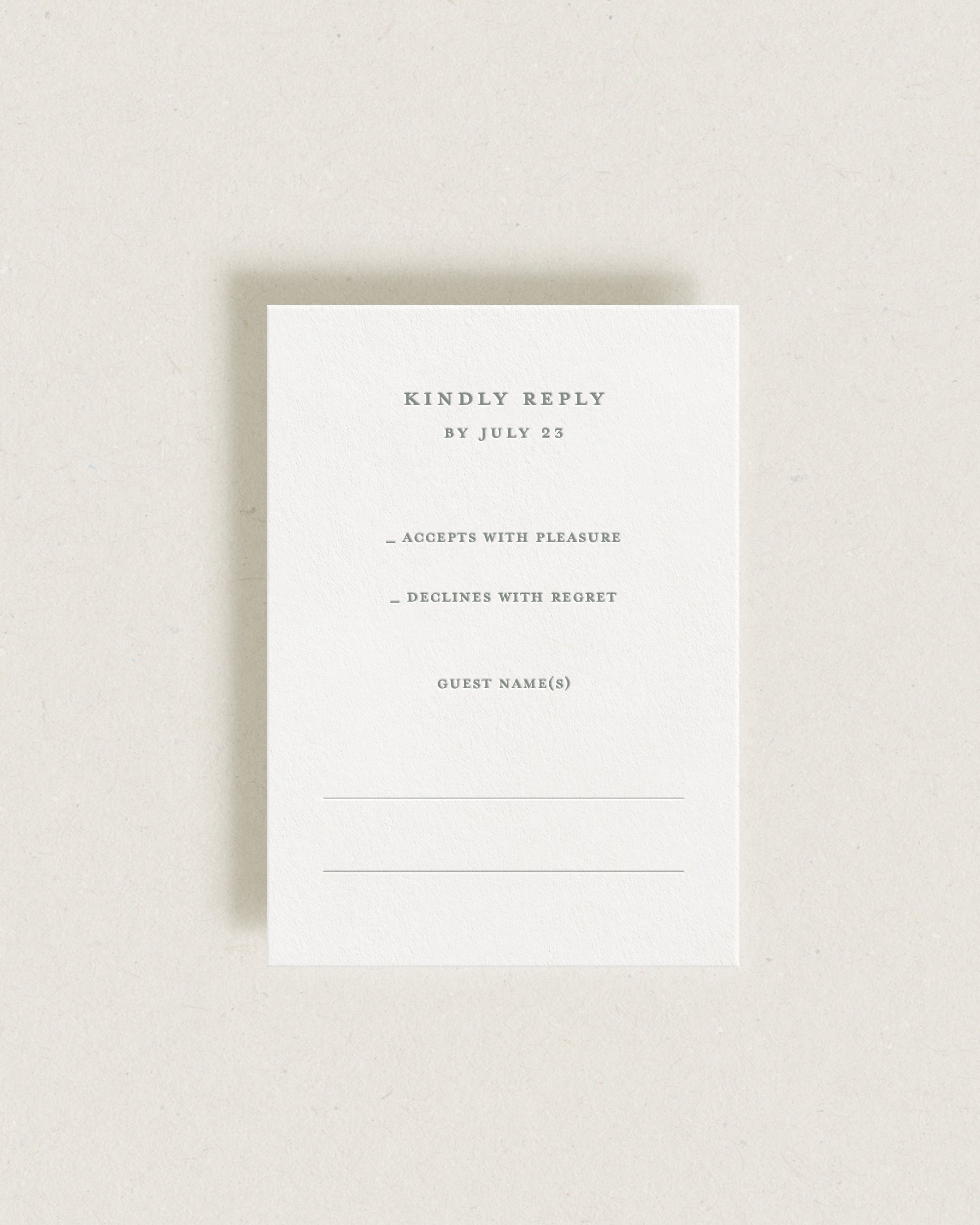Jardin Reply Cards