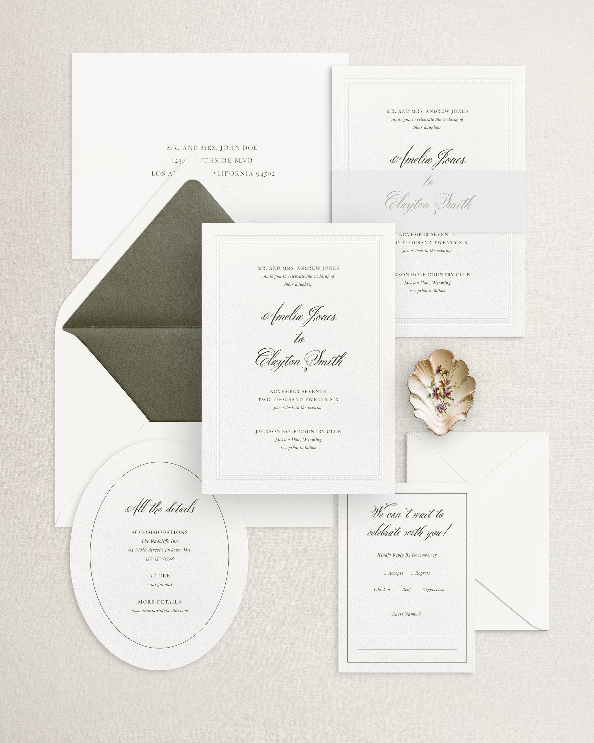 Amelia Letterpress Wedding Invitations Green.jpg