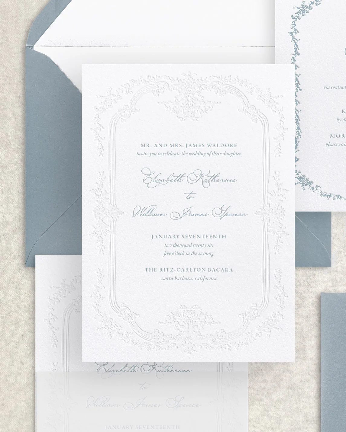 Elizabeth Letterpress Wedding Invitations French Blue copy.jpg