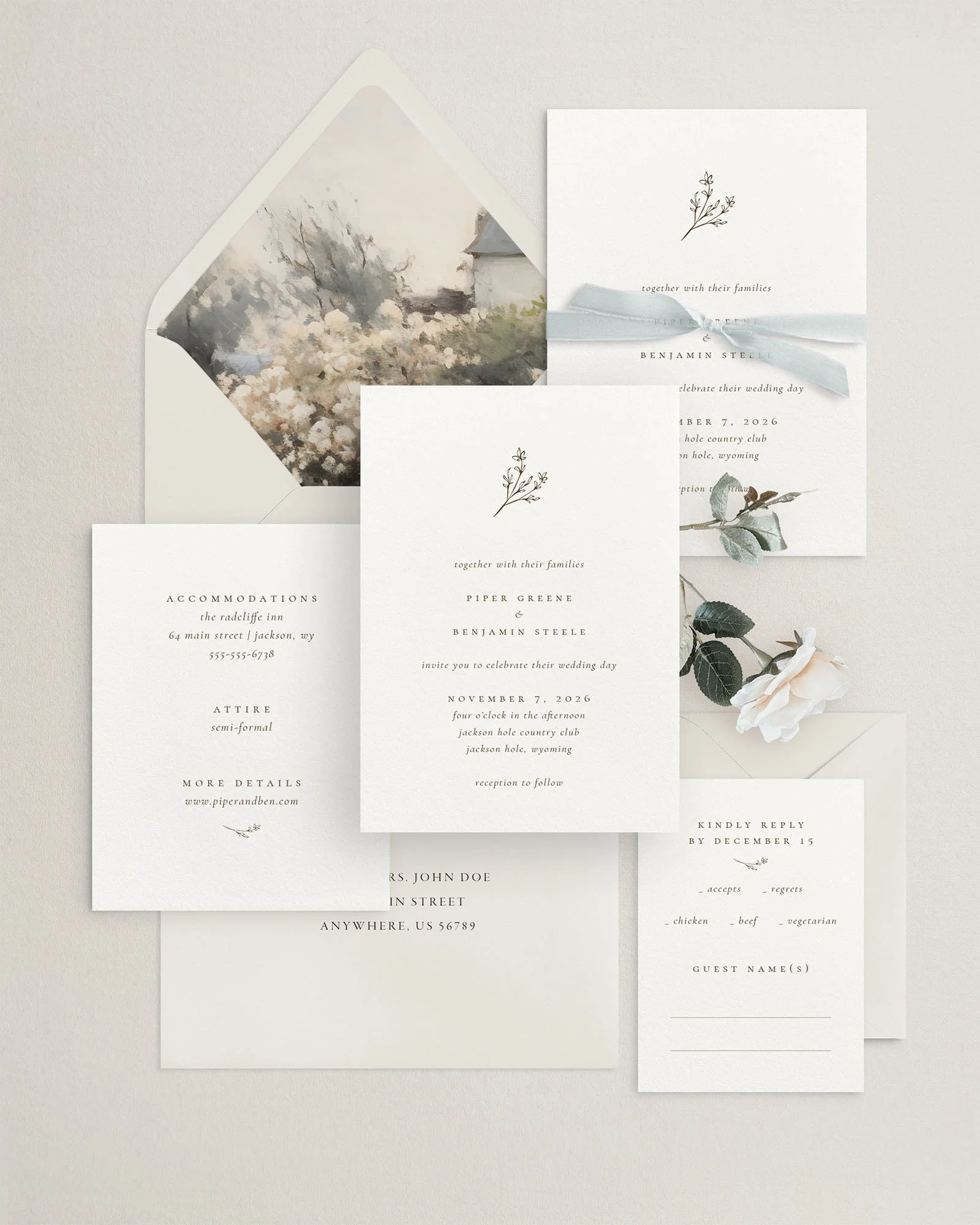 Piper Wedding Invitations