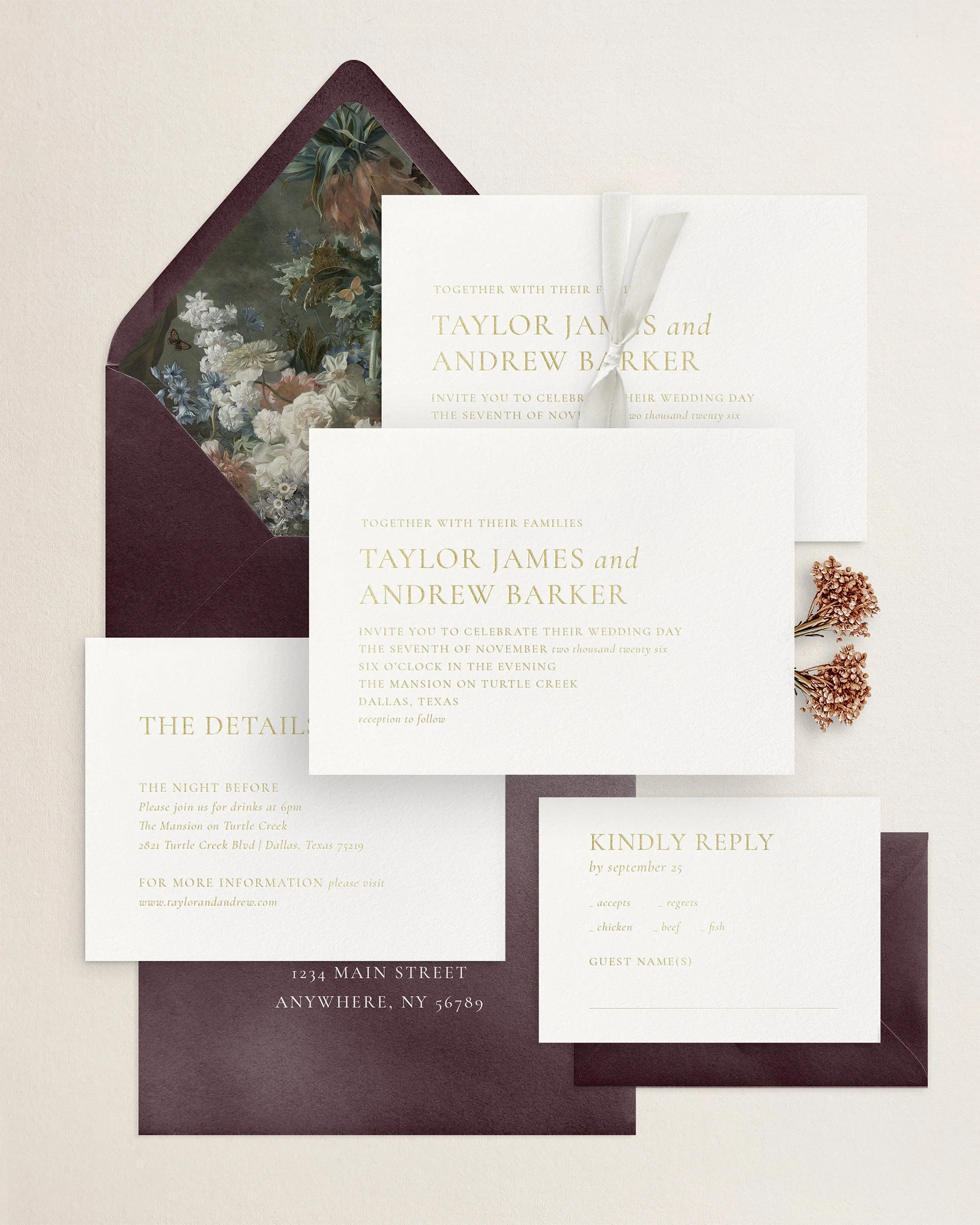 Taylor Gold Foil Wedding Invitations.jpg