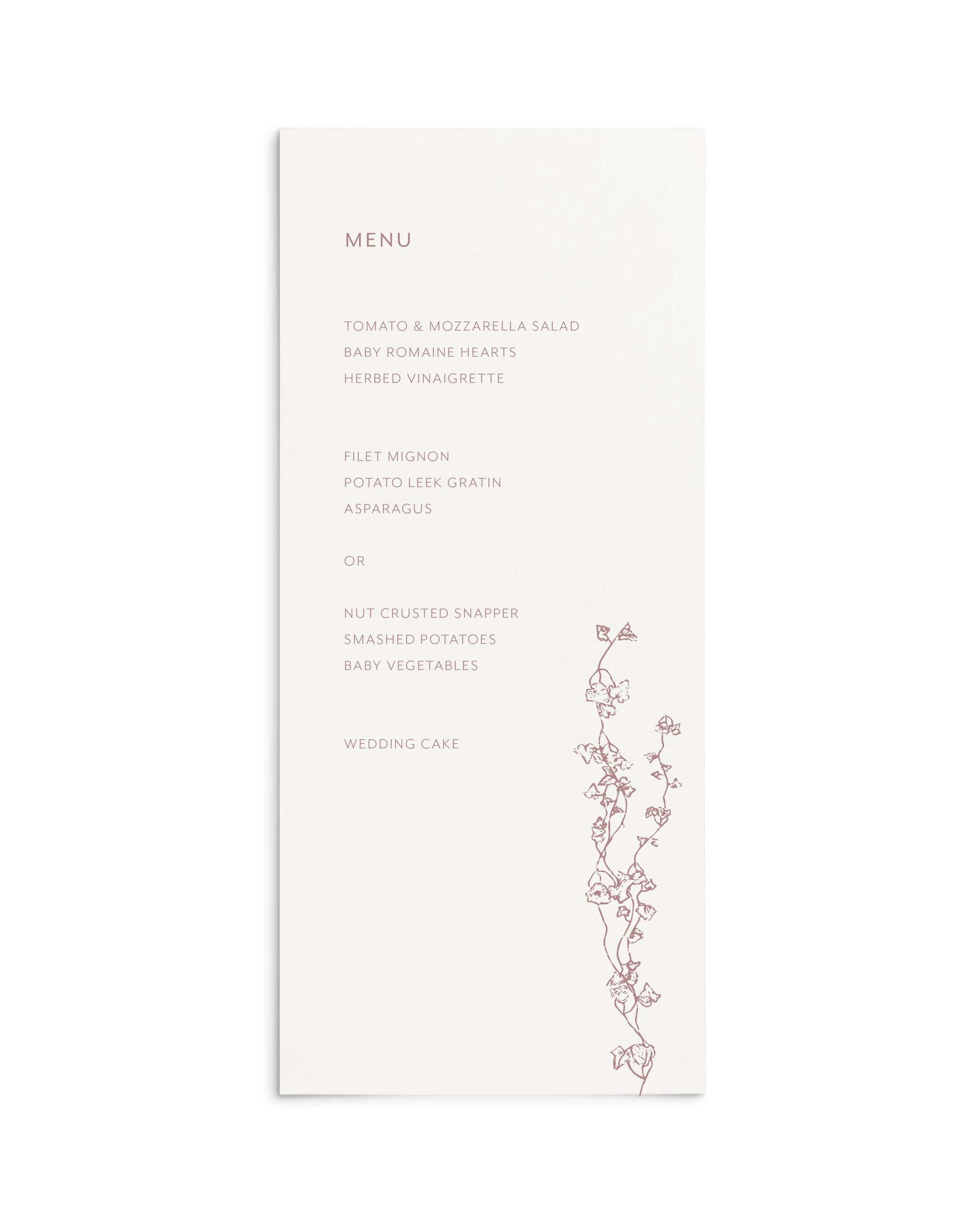 Madelyn Wedding Menus