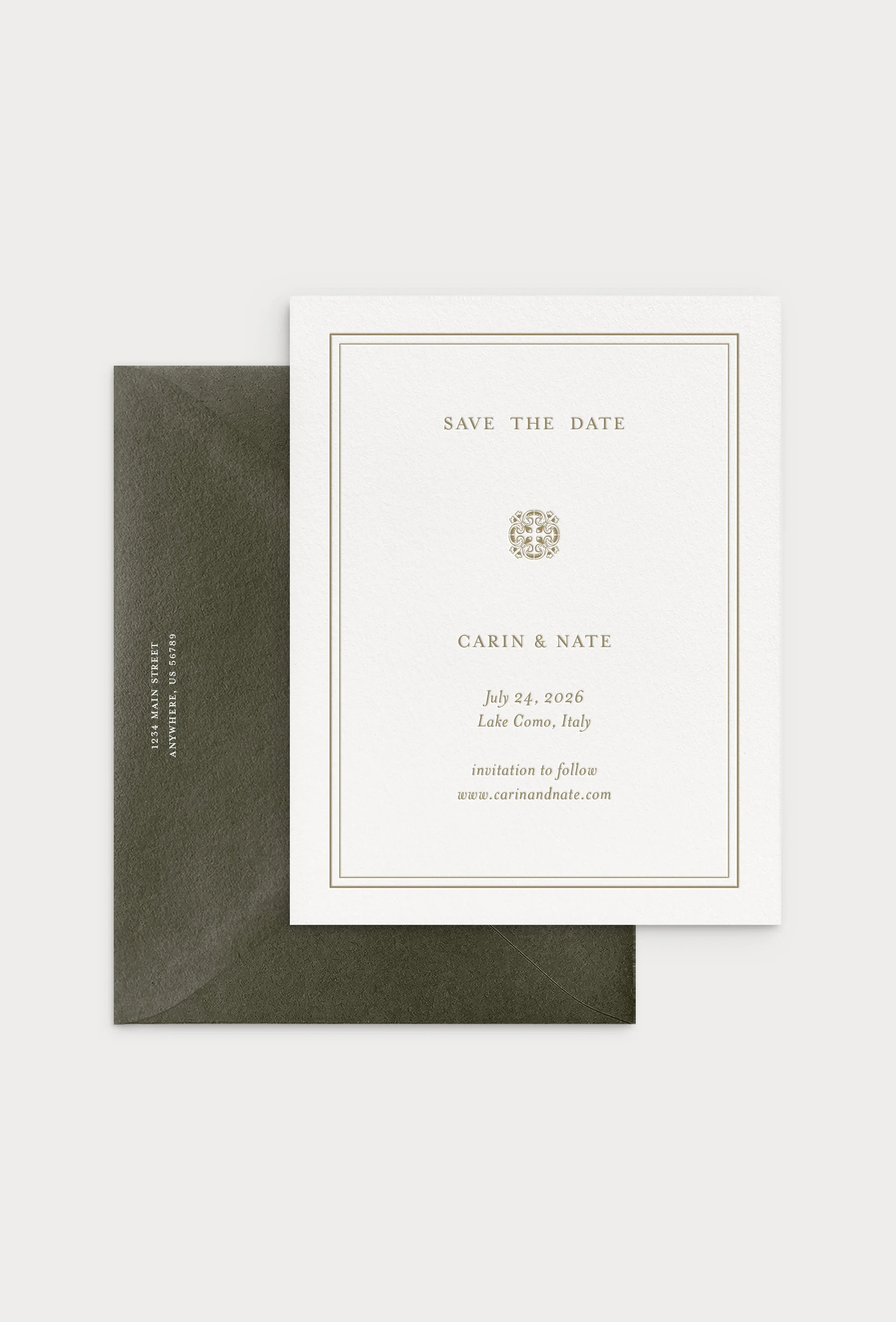 Lake Como Italian Save the Dates