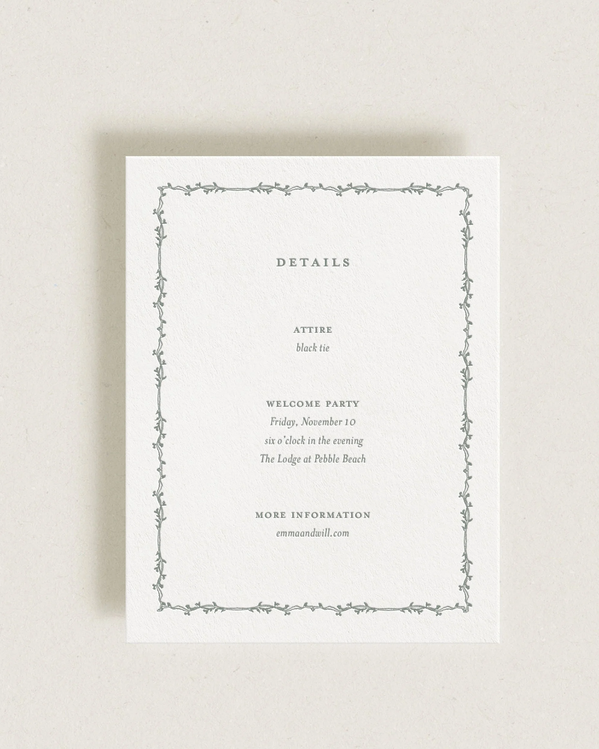 Jardin Insert Cards