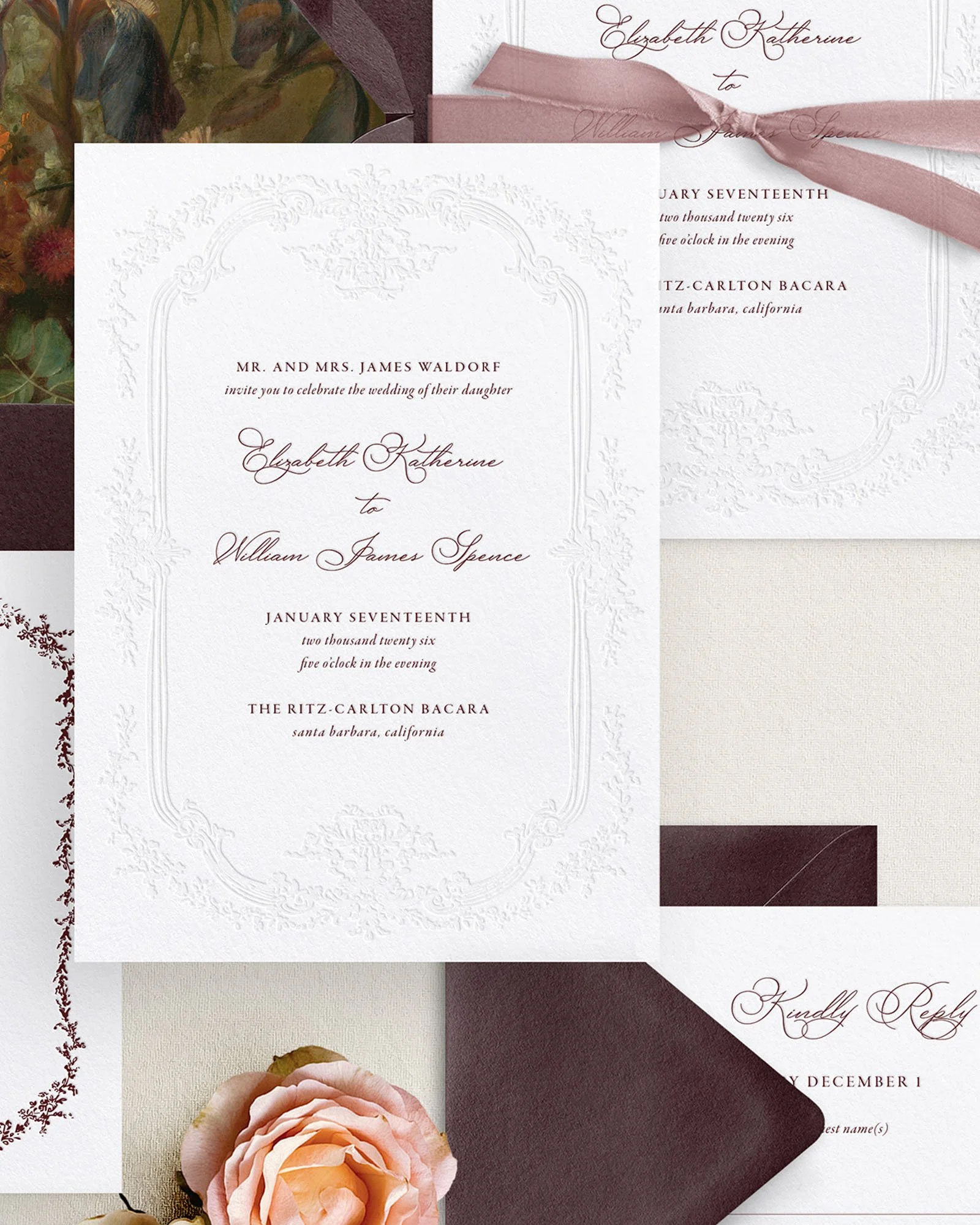 Elizabeth Letterpress Wedding Invitations Merlot copy.jpg