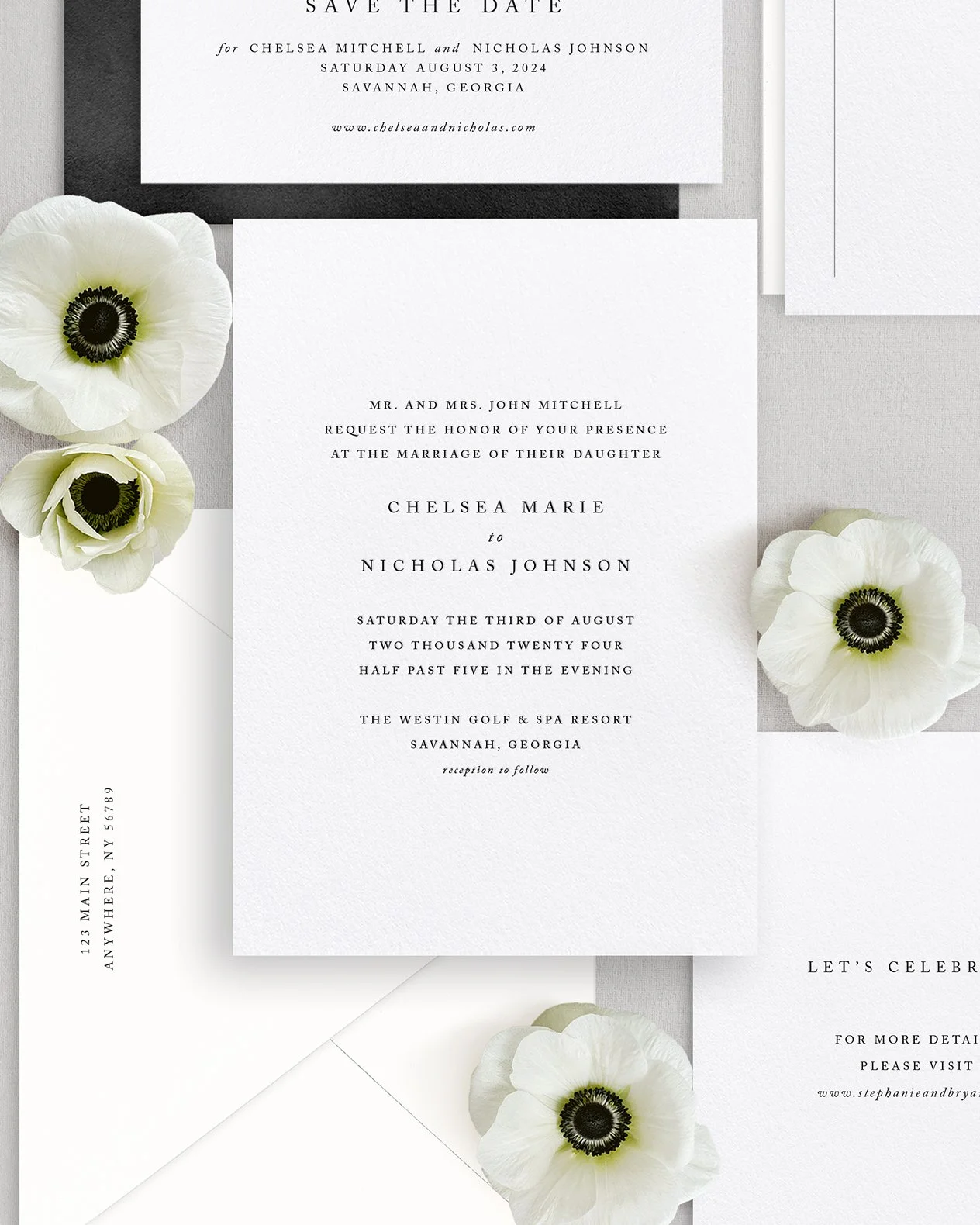 Chelsea Classic Traditional Wedding Invitations SC 2.jpg