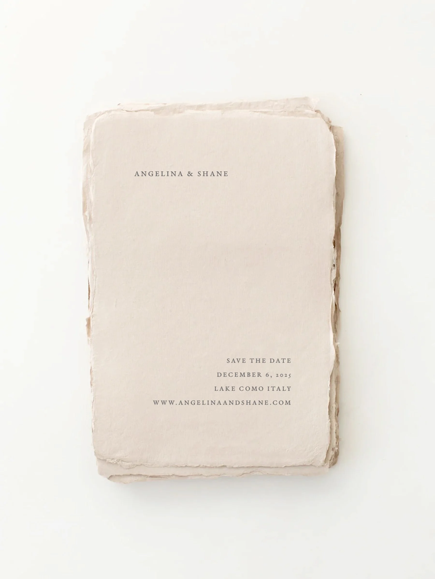 Angelina Minimalist Save the Dates