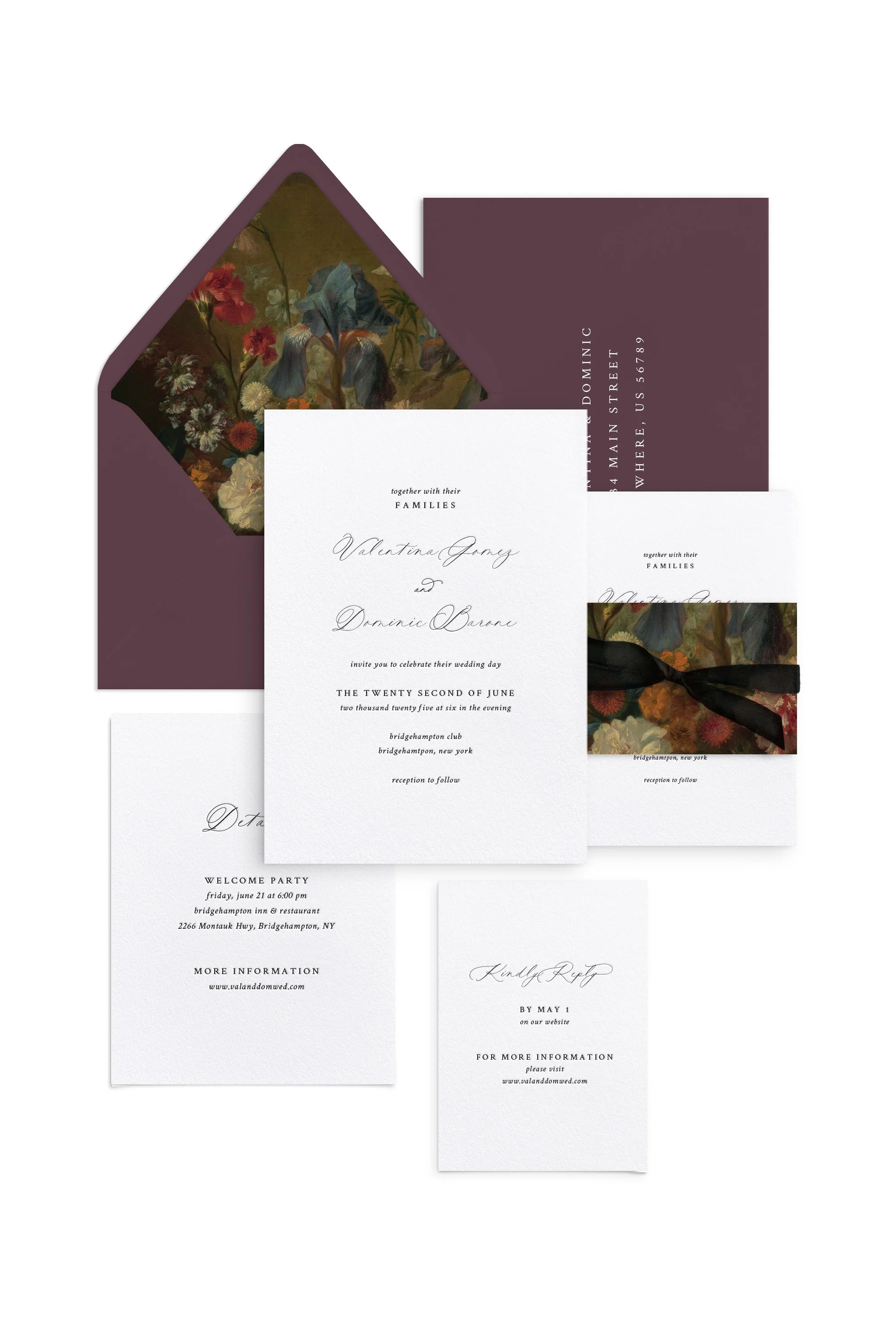 Valentina Wedding Invitations - Couture Collection