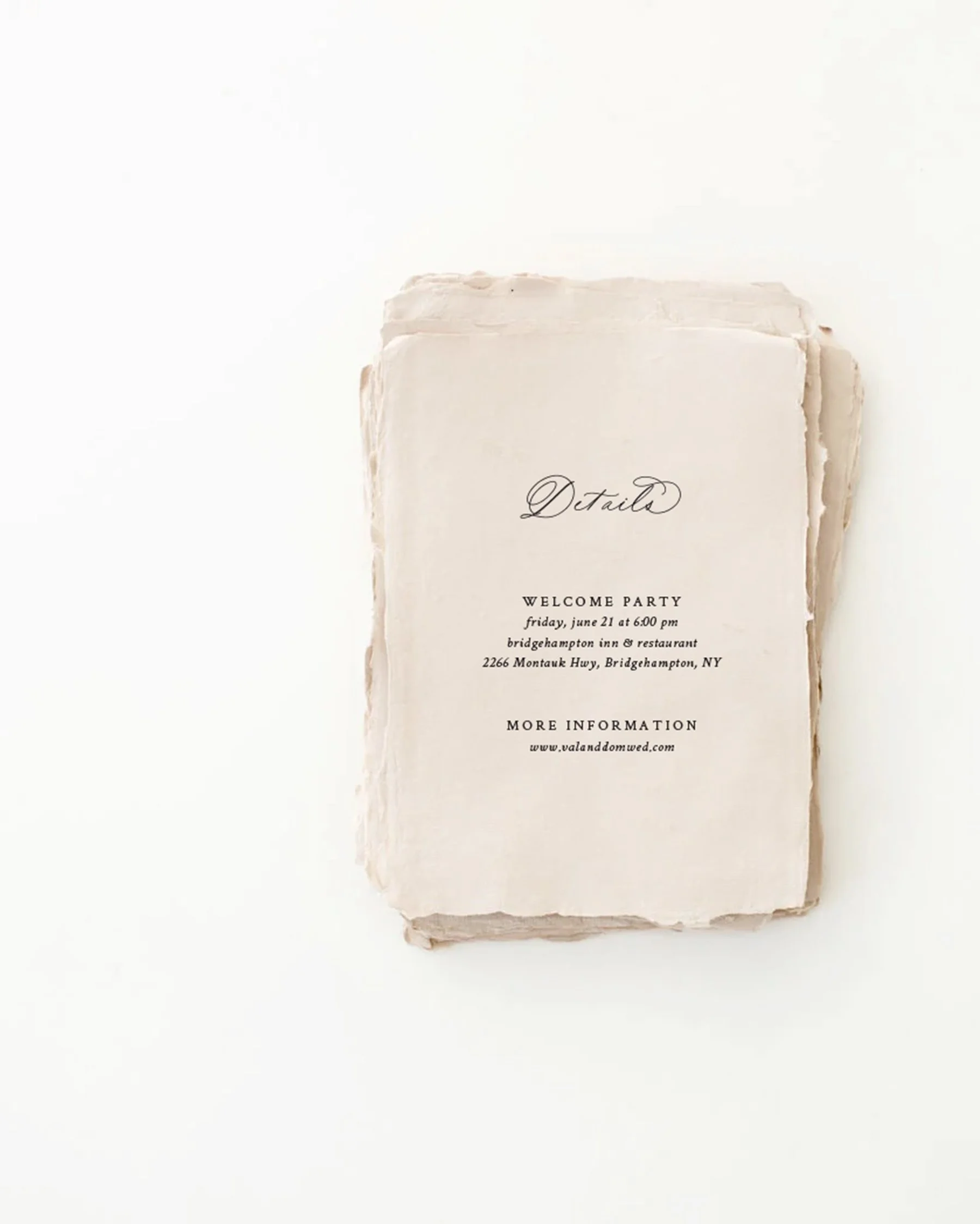 Valentina Details Cards