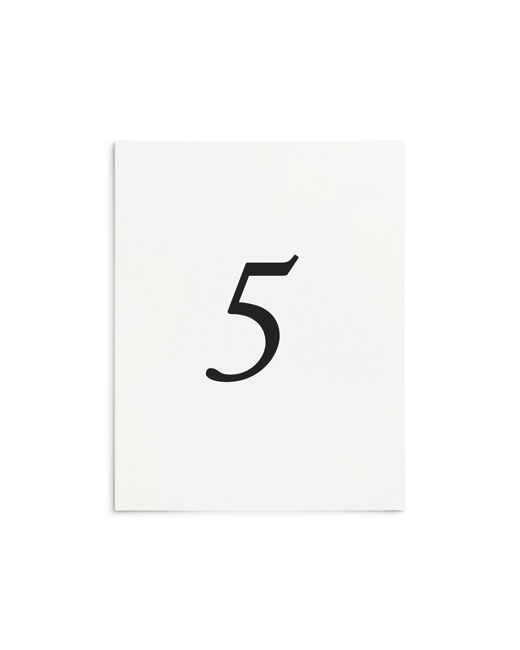 Chelsea Wedding Table Numbers