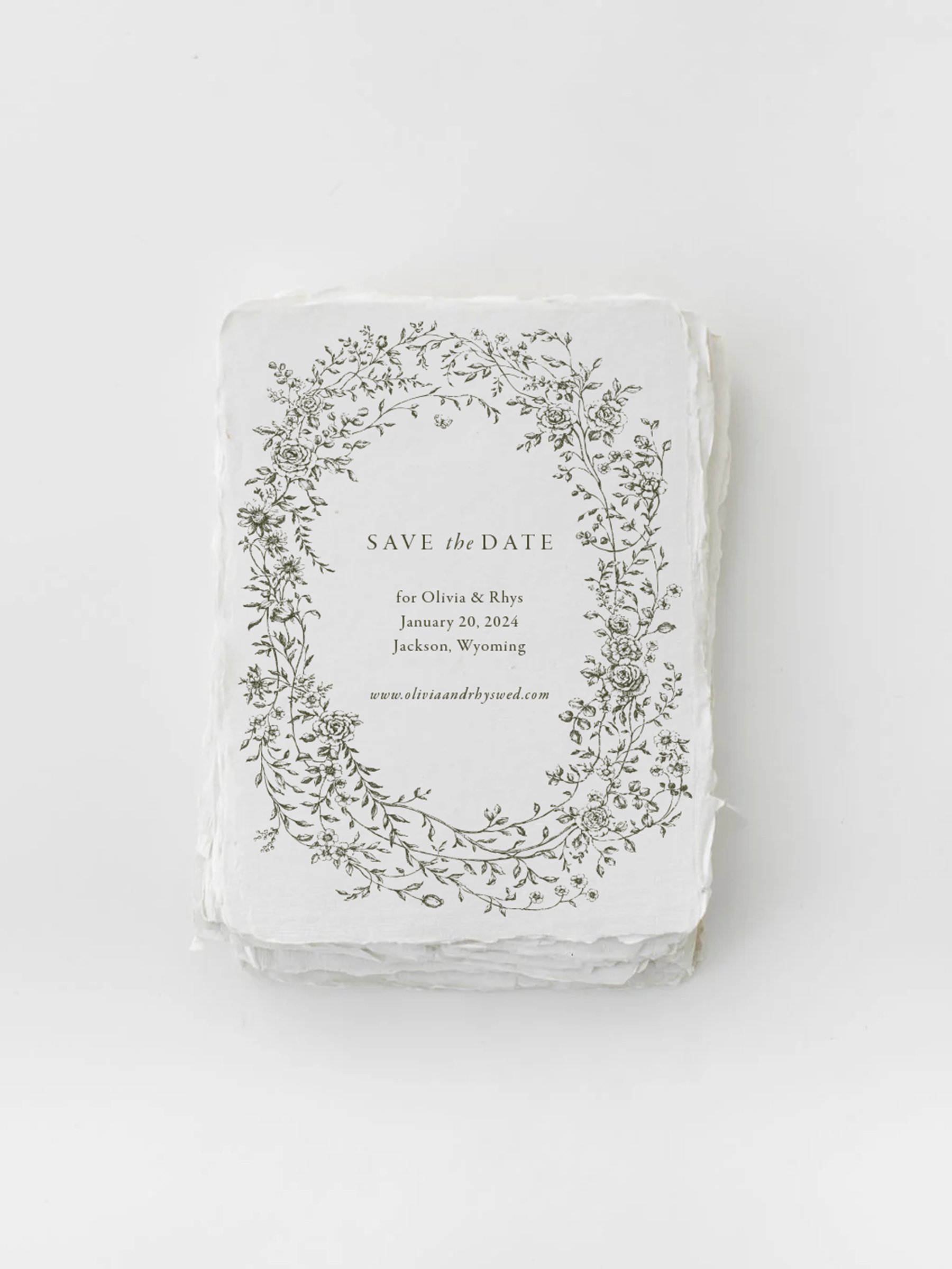 Olivia Floral Save the Dates